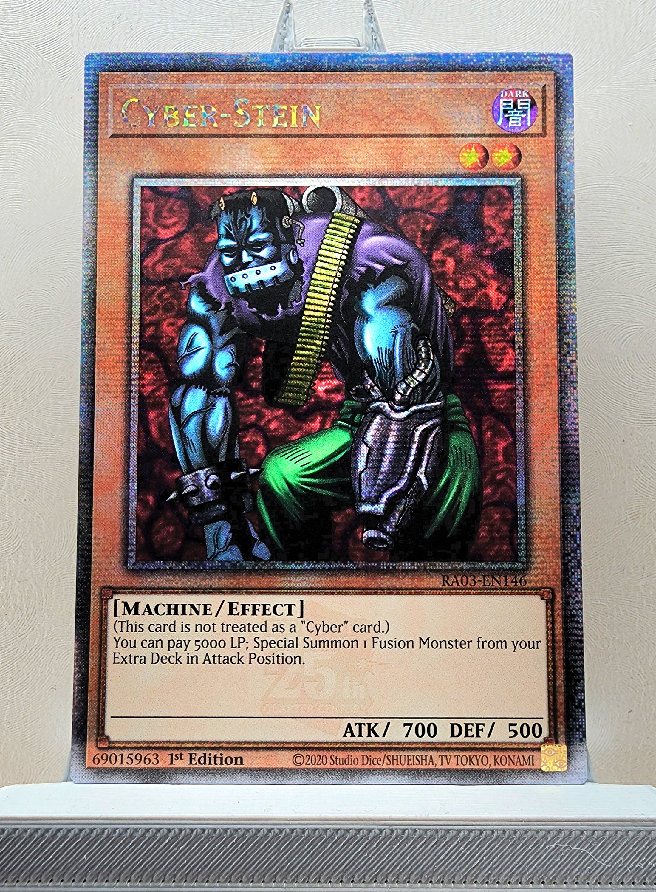Yugioh! 1x Cyber-Stein (RA03 - Quarter Century Secret Rare) 1st Editio KAWAIII SUSHI Yugioh! 1x Cyber-Stein (RA03 - Quarter Century Secret Rare) 1st Editio KAWAIII SUSHI