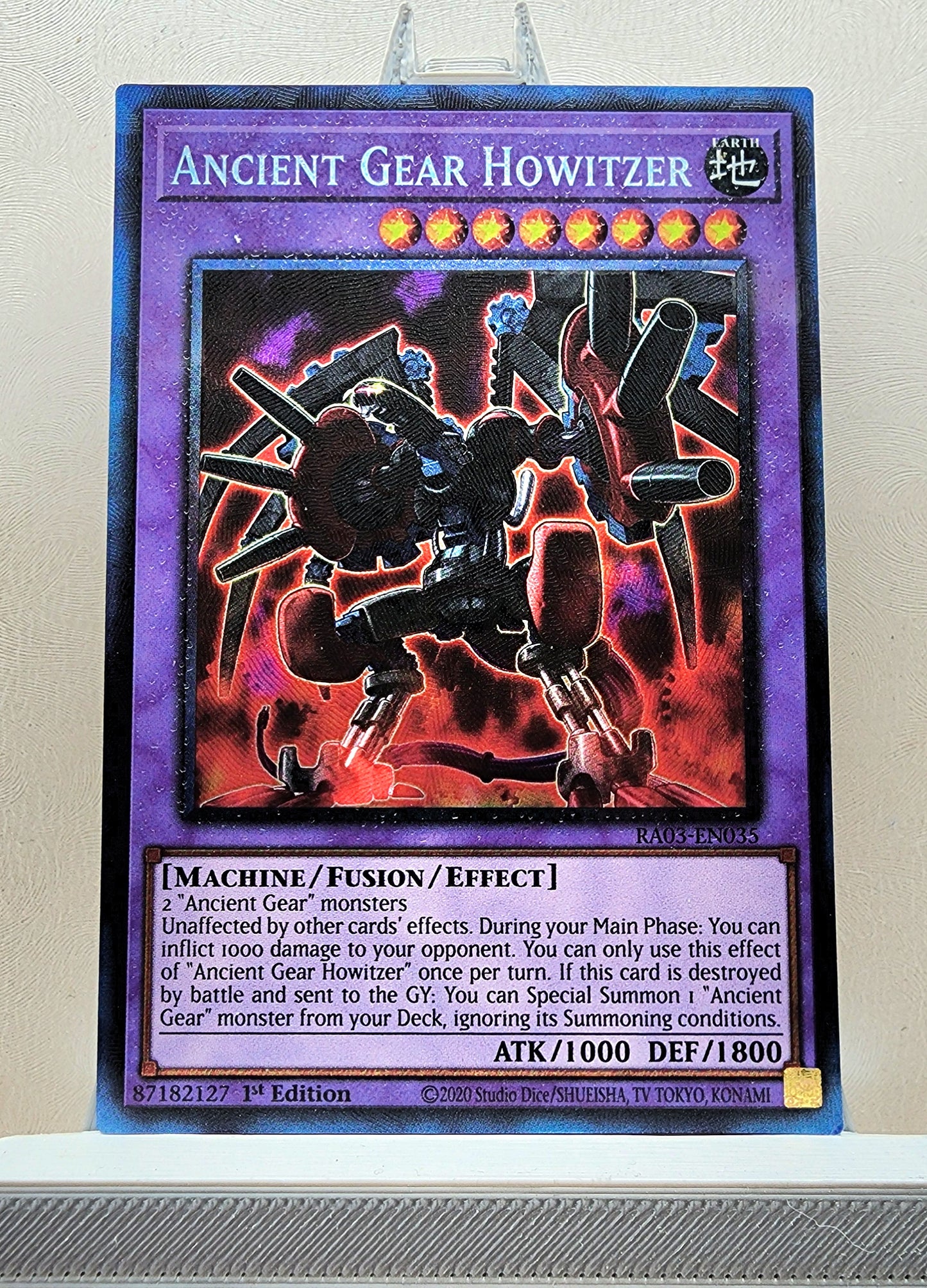 Yugioh! 1x Ancient Gear Howitzer (RA03 - Prismatic Collectors Rare) 1st Edition