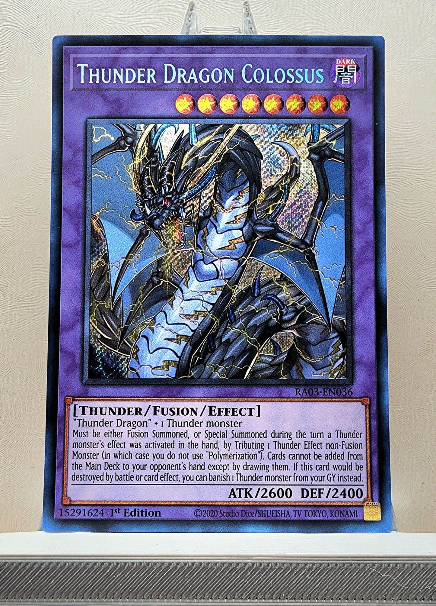 Yugioh! 1x Thunder Dragon Colossus (RA03 - Secret Rare) 1st Edition