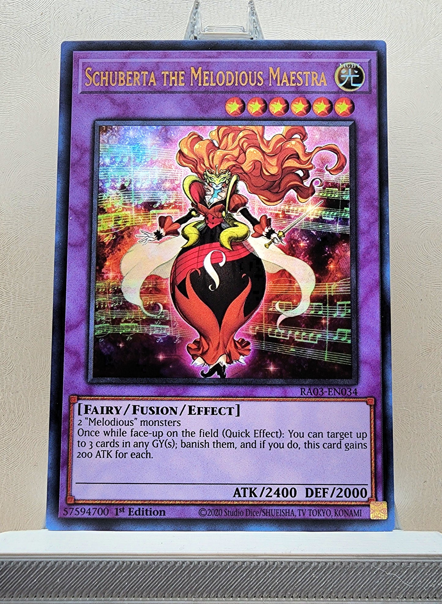 Yugioh! 1x Schuberta the Melodious Maestra (RA03 - Ultra Rare) 1st Edition