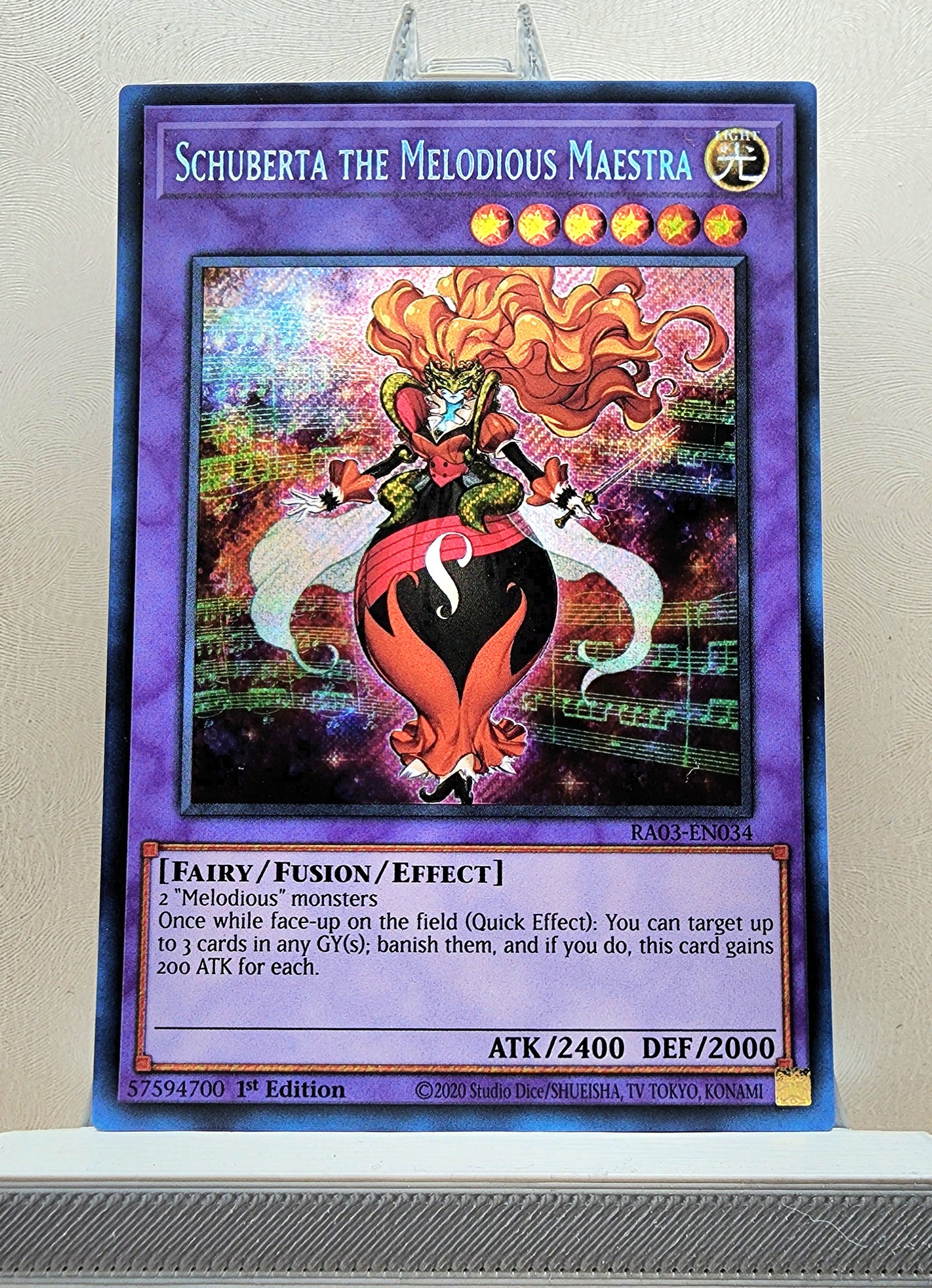 Yugioh! 1x Schuberta the Melodious Maestra (RA03 - Secret Rare) 1st Edition