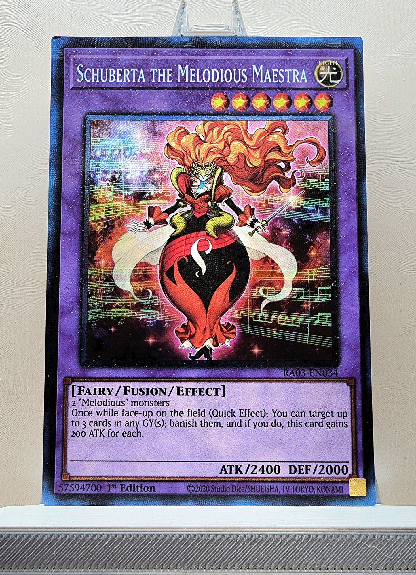 Yugioh! 1x Schuberta the Melodious Maestra (RA03 - Prismatic Collectors Rare) 1st Edition