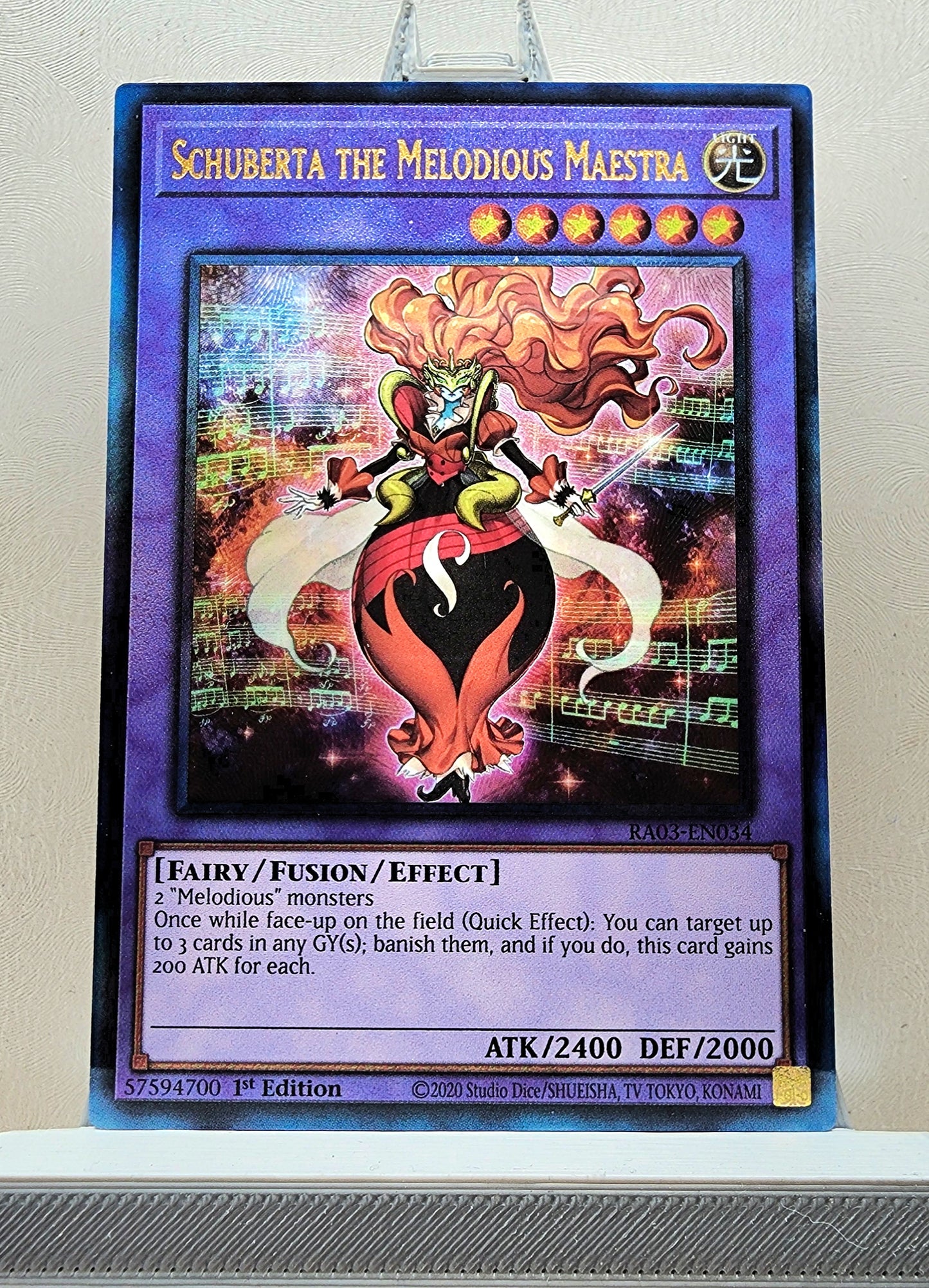 Yugioh! 1x Schuberta the Melodious Maestra (RA03 - Prismatic Ultimate Rare) 1st Edition