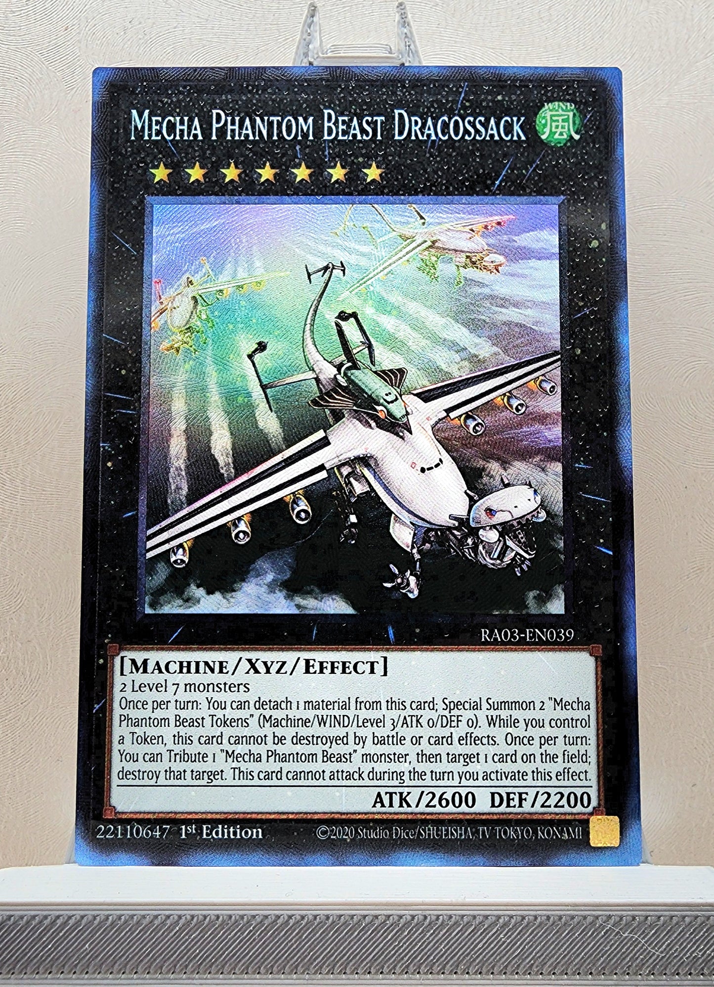 Yugioh! 1x Mecha Phantom Beast Dracossack (RA03 - Prismatic Collectors Rare) 1st Edition