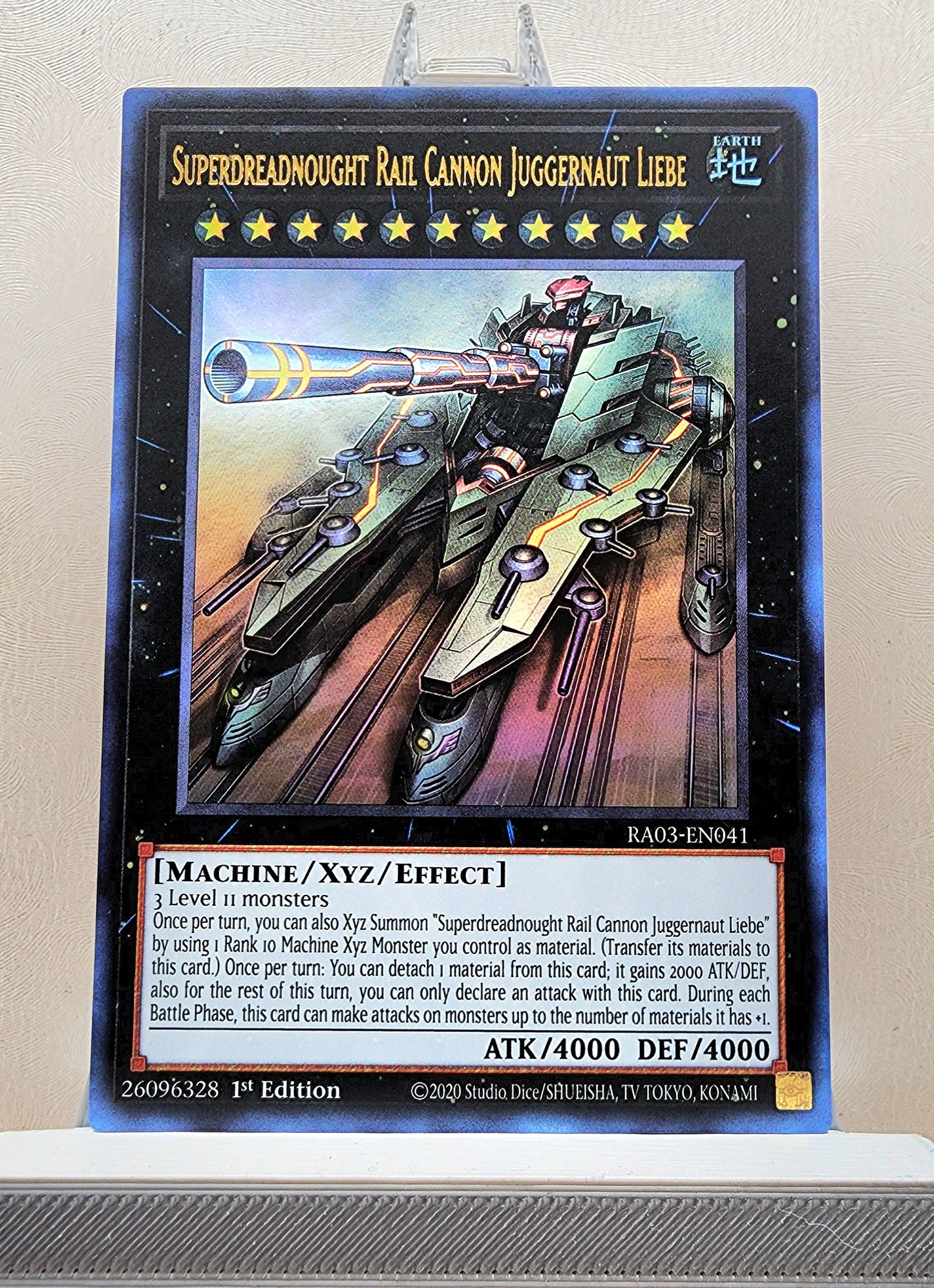 Yugioh! 1x Superdreadnought Rail Cannon Juggernaut Liebe (RA03 - Ultra Rare) 1st Edition