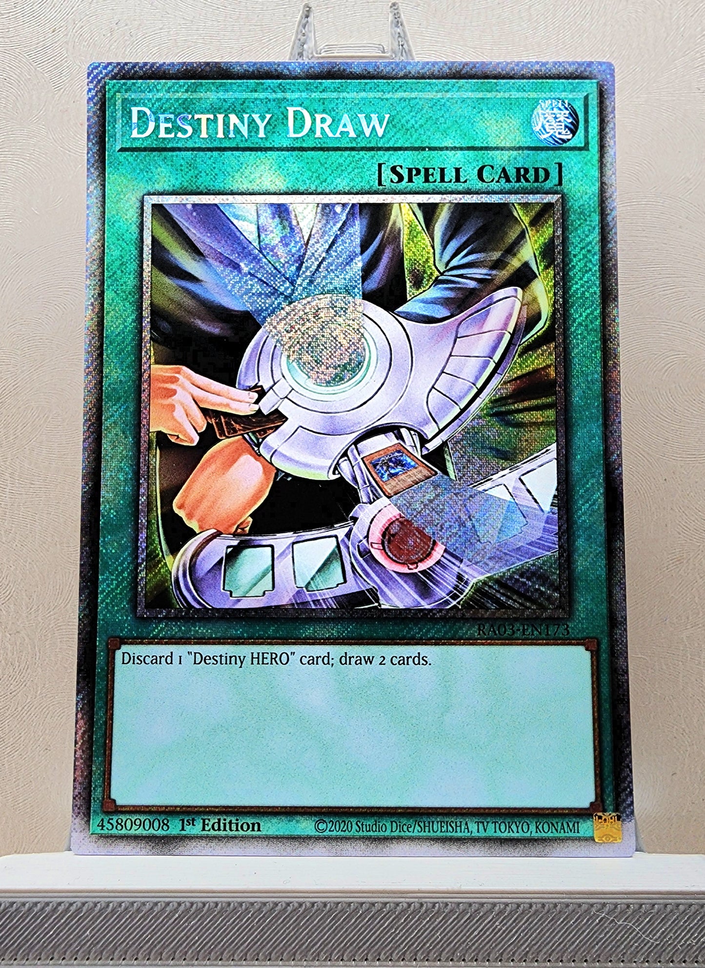 Yugioh! 1x Destiny Draw (RA03 - Platinum Secret Rare) 1st Edition