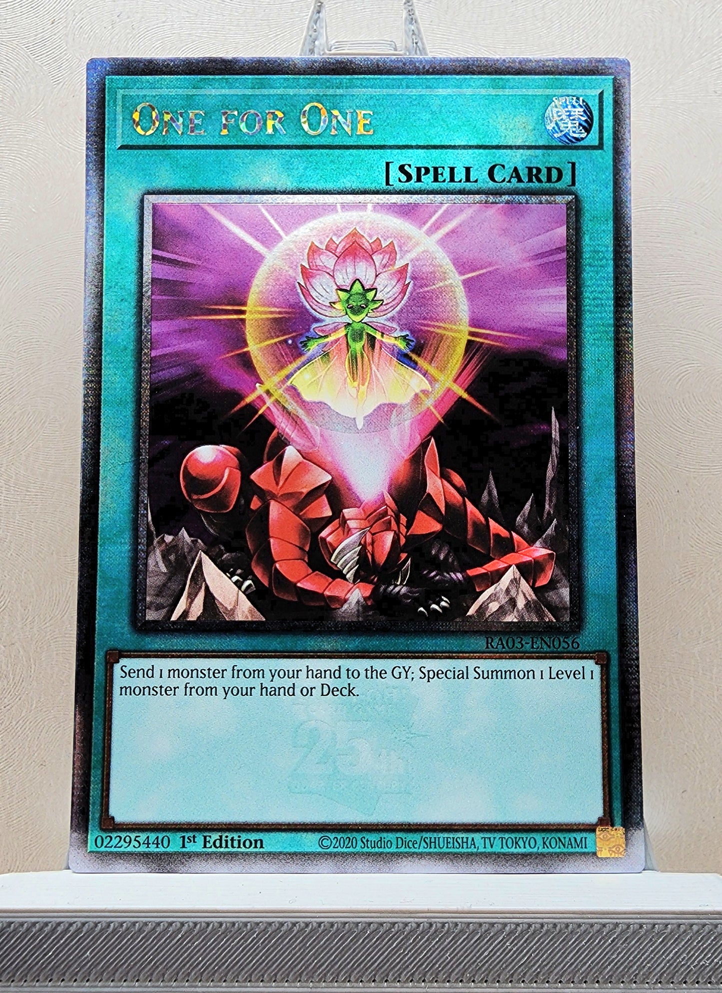 Yugioh! 1x One for One AA (RA03 - Quarter Century Secret Rare) 1st Edition