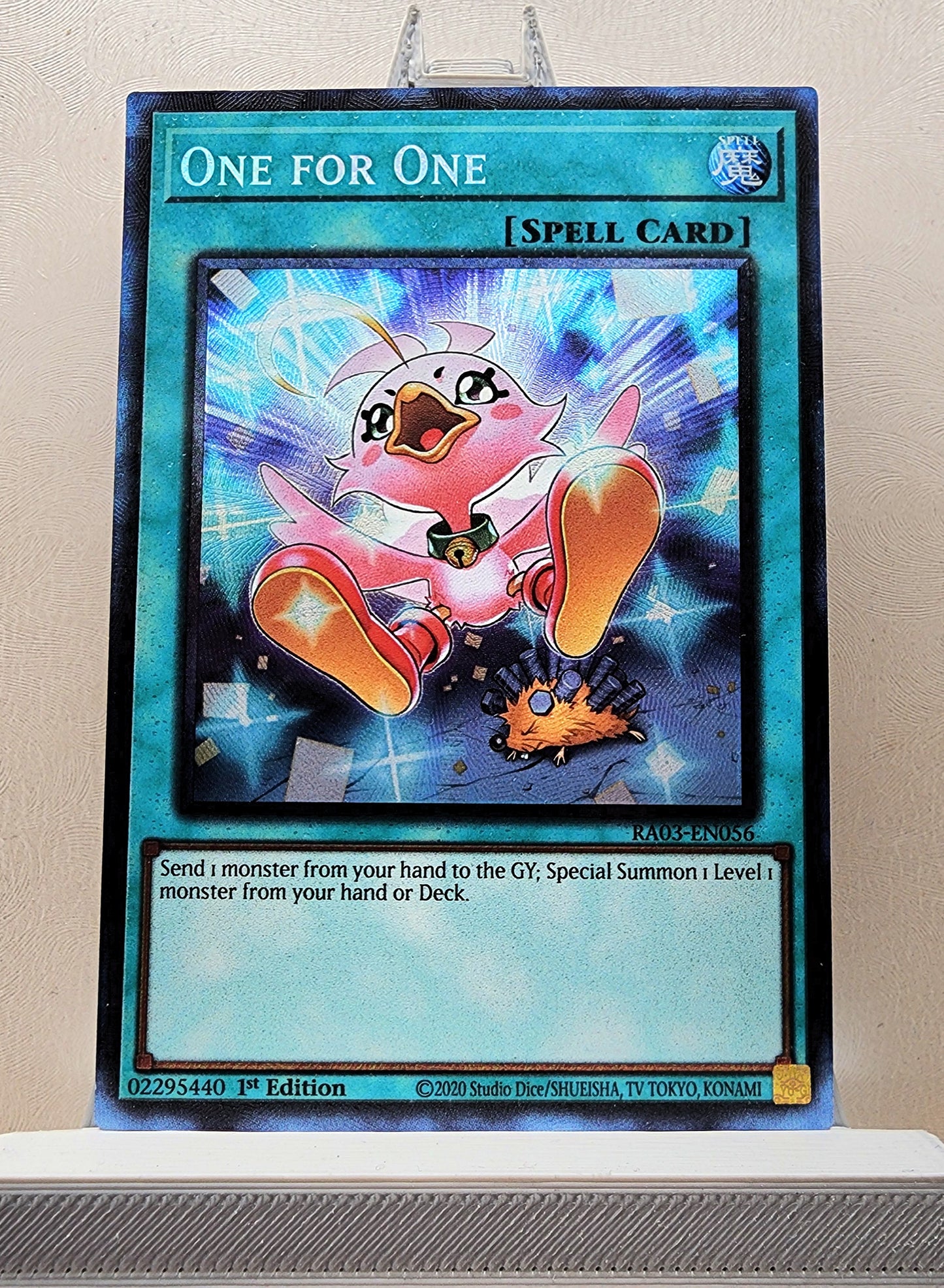 Yugioh! 1x One for One Alt Art BB (RA03 - Prismatic Collectors Rare) 1st Edition