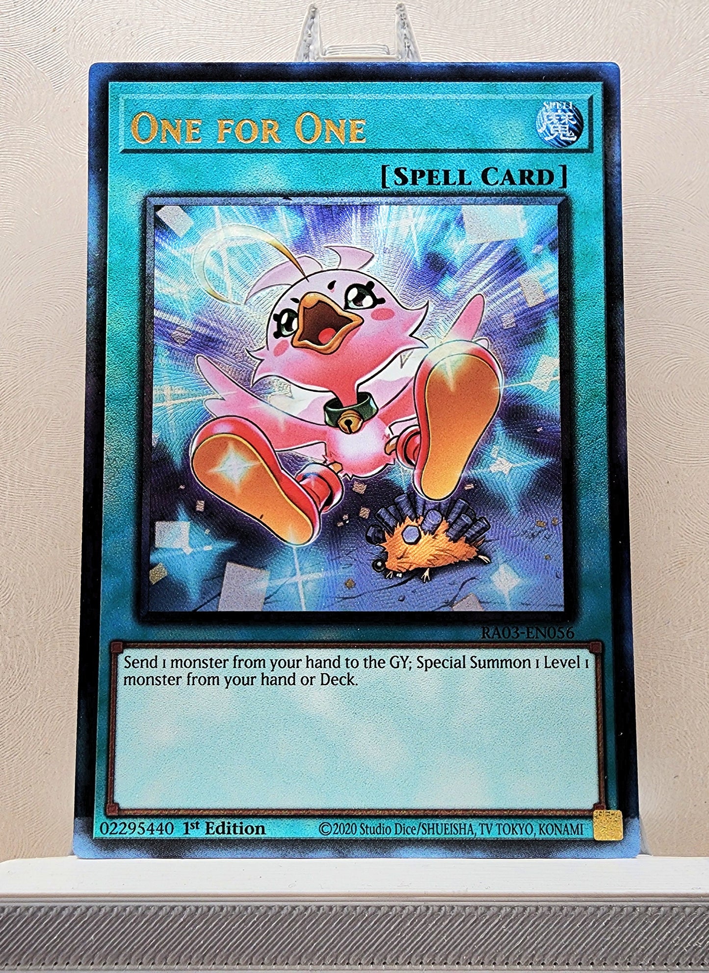 Yugioh! 1x One for One Alt Art BB (RA03 - Prismatic Ultimate Rare) 1st Edition