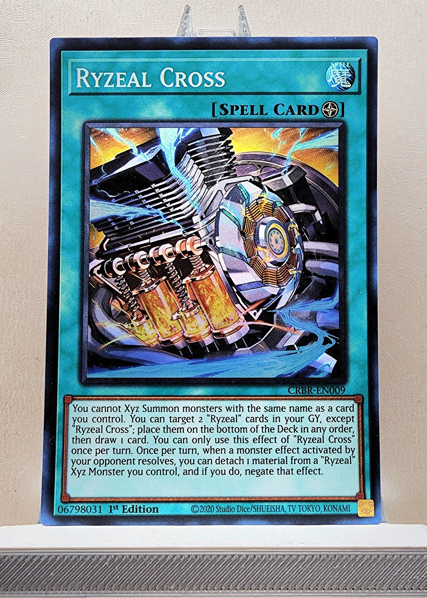 Yugioh! 1x Ryzeal Cross (CRBR - Super Rare) 1st Edition
