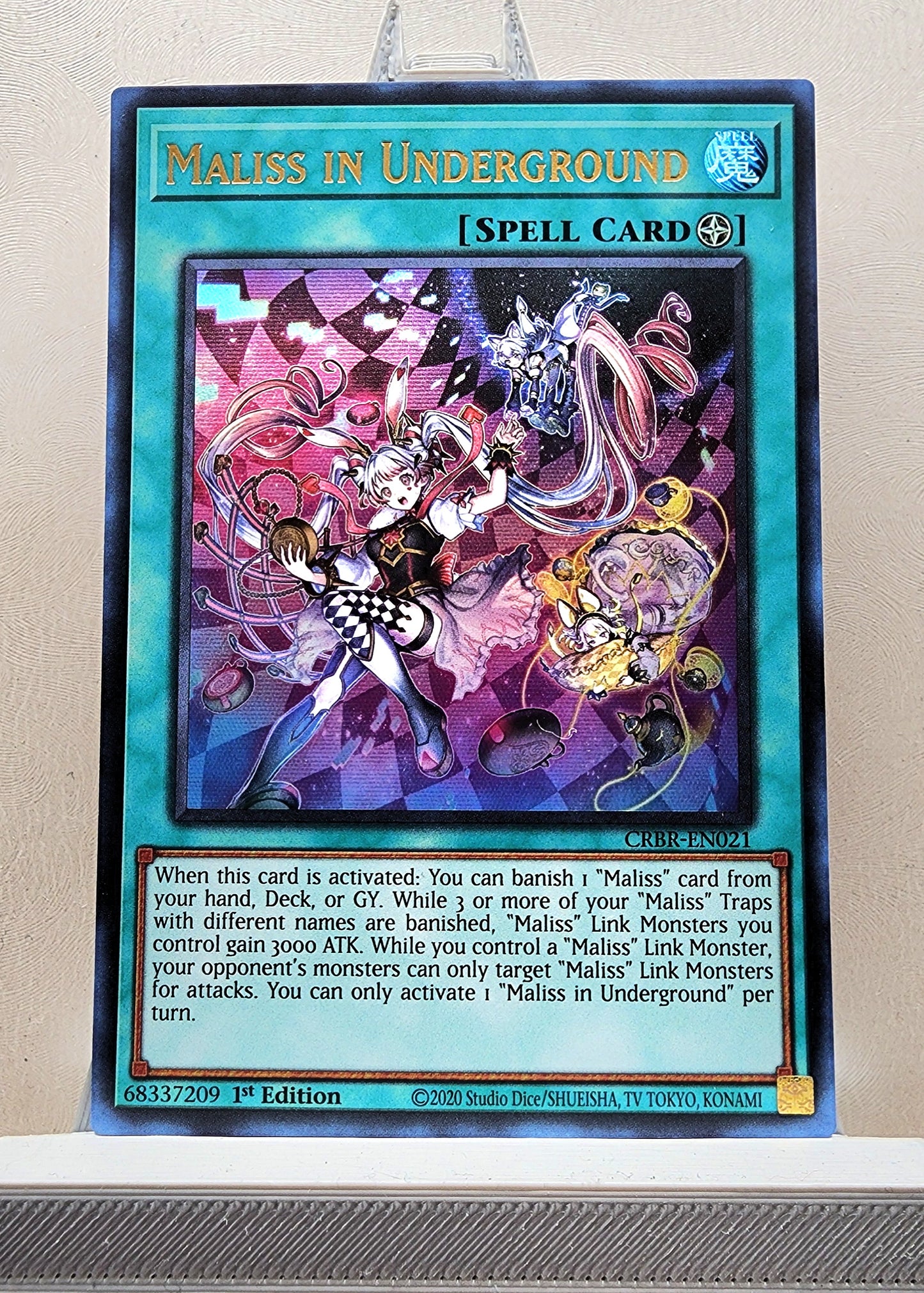 Yugioh! 1x Maliss in Underground (CRBR - Ultra Rare) 1st Edition
