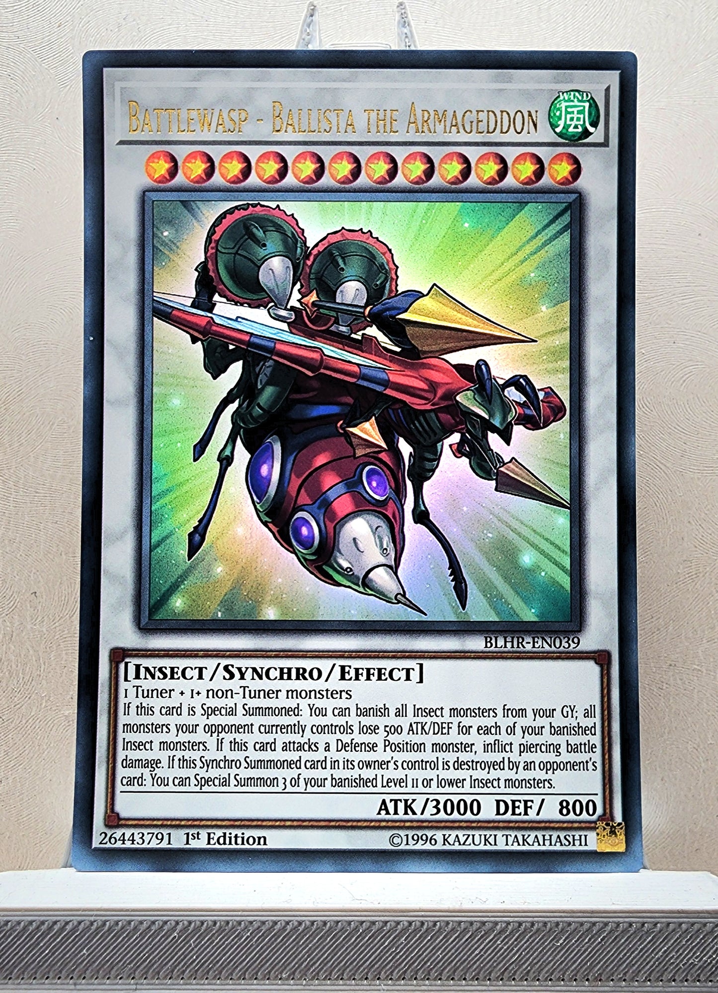 Yugioh! 1x Battlewasp - Ballista the Armageddon (BLHR - Ultra Rare) 1st Edition