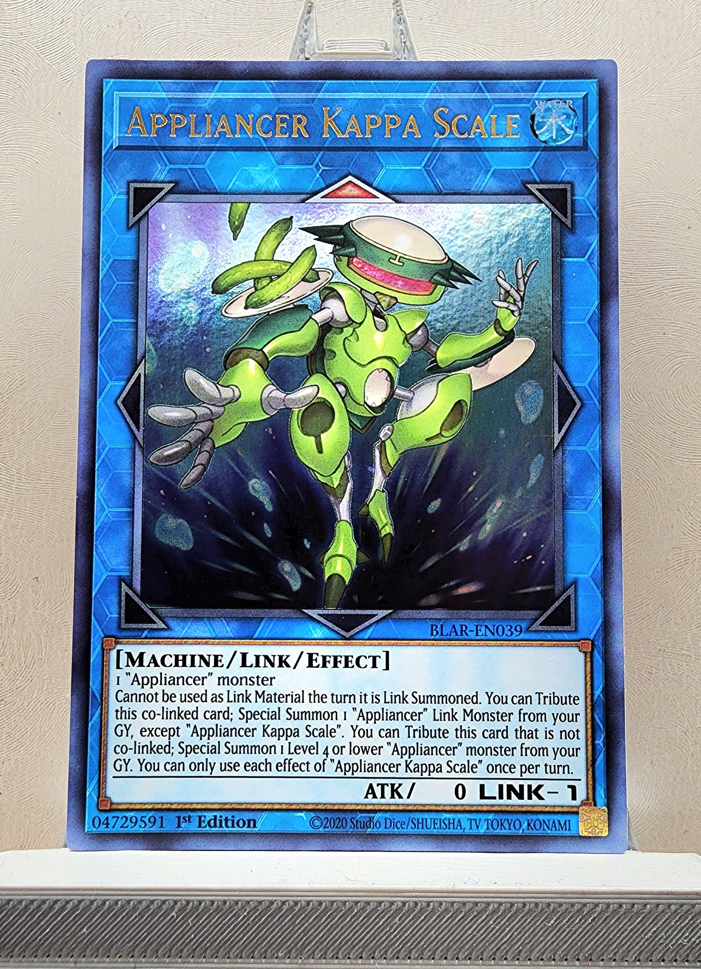 Yugioh! 1x Appliancer Kappa Scale (BLAR - Ultra Rare) 1st Edition