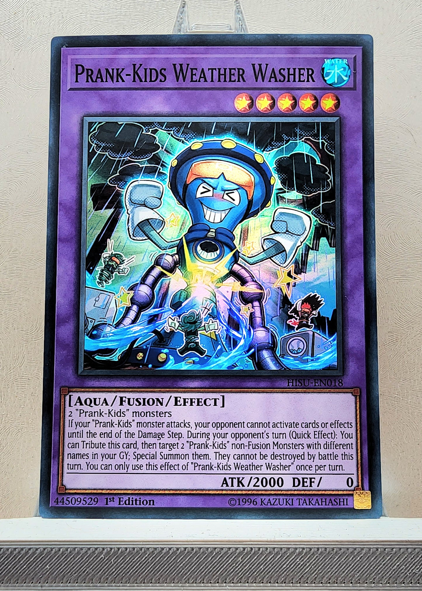 Yugioh! 1x Prank-Kids Weather Washer (HISU - Super Rare) 1st Edition