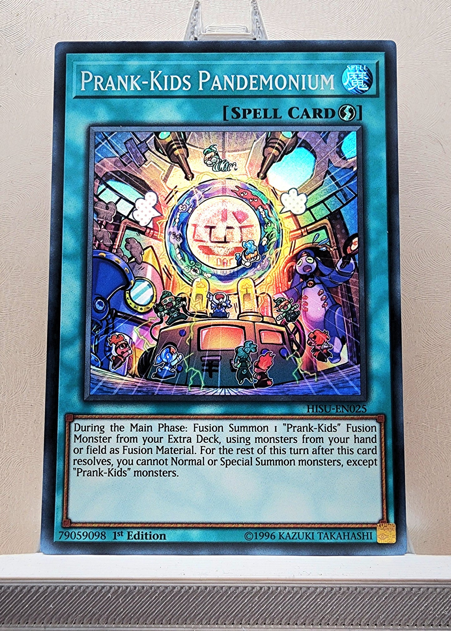 Yugioh! 1x Prank-Kids Pandemonium (HISU - Super Rare) 1st Edition