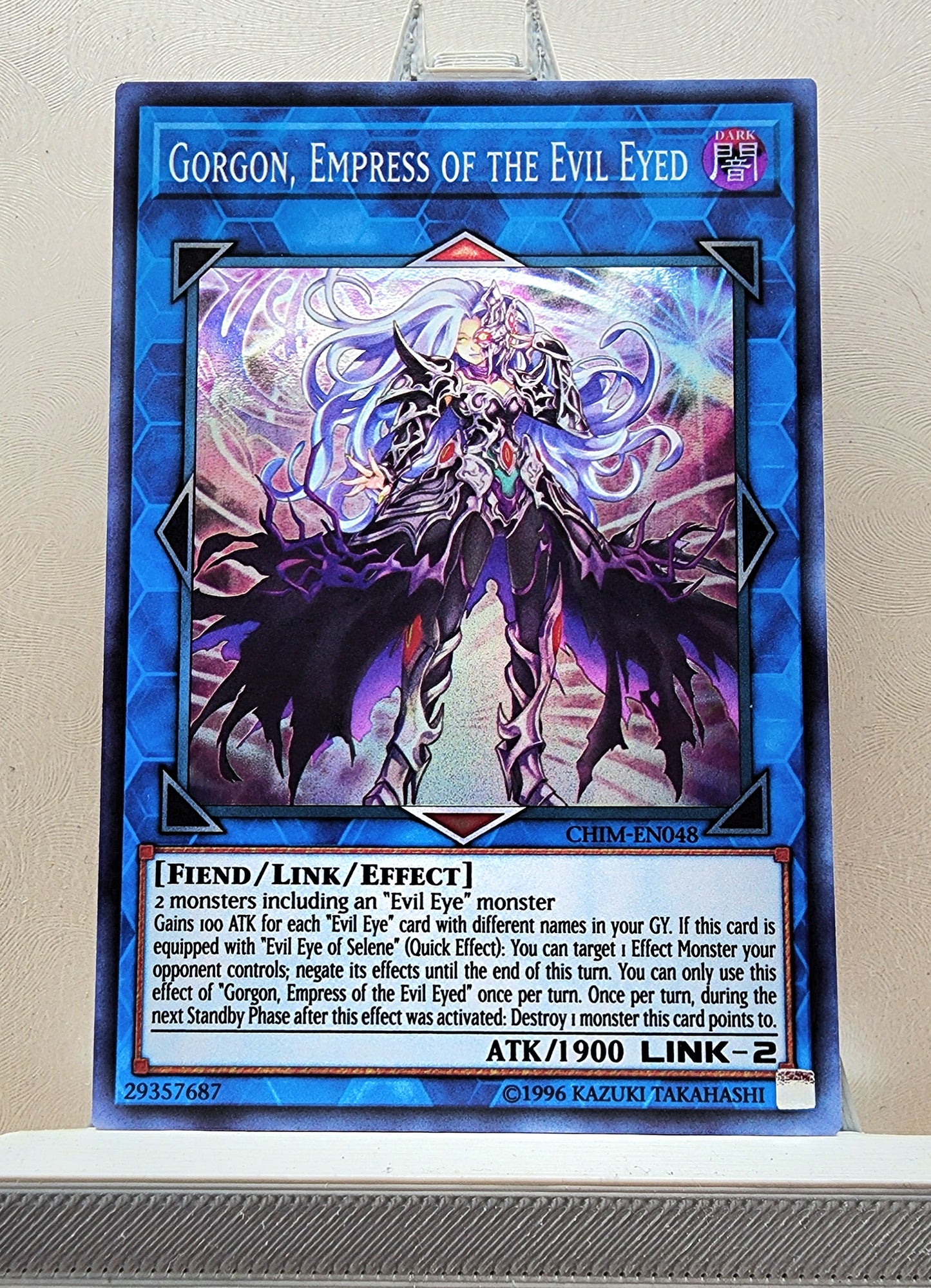 Yugioh! 1x Gorgon, Empress of the Evil Eyed (CHIM - Super Rare) 1st/Unli Edition