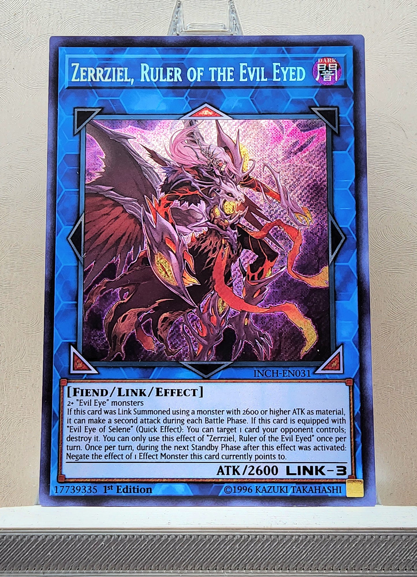 Yugioh! 1x Zerrziel, Ruler of the Evil Eyed (INCH - Secret Rare) 1st Edition
