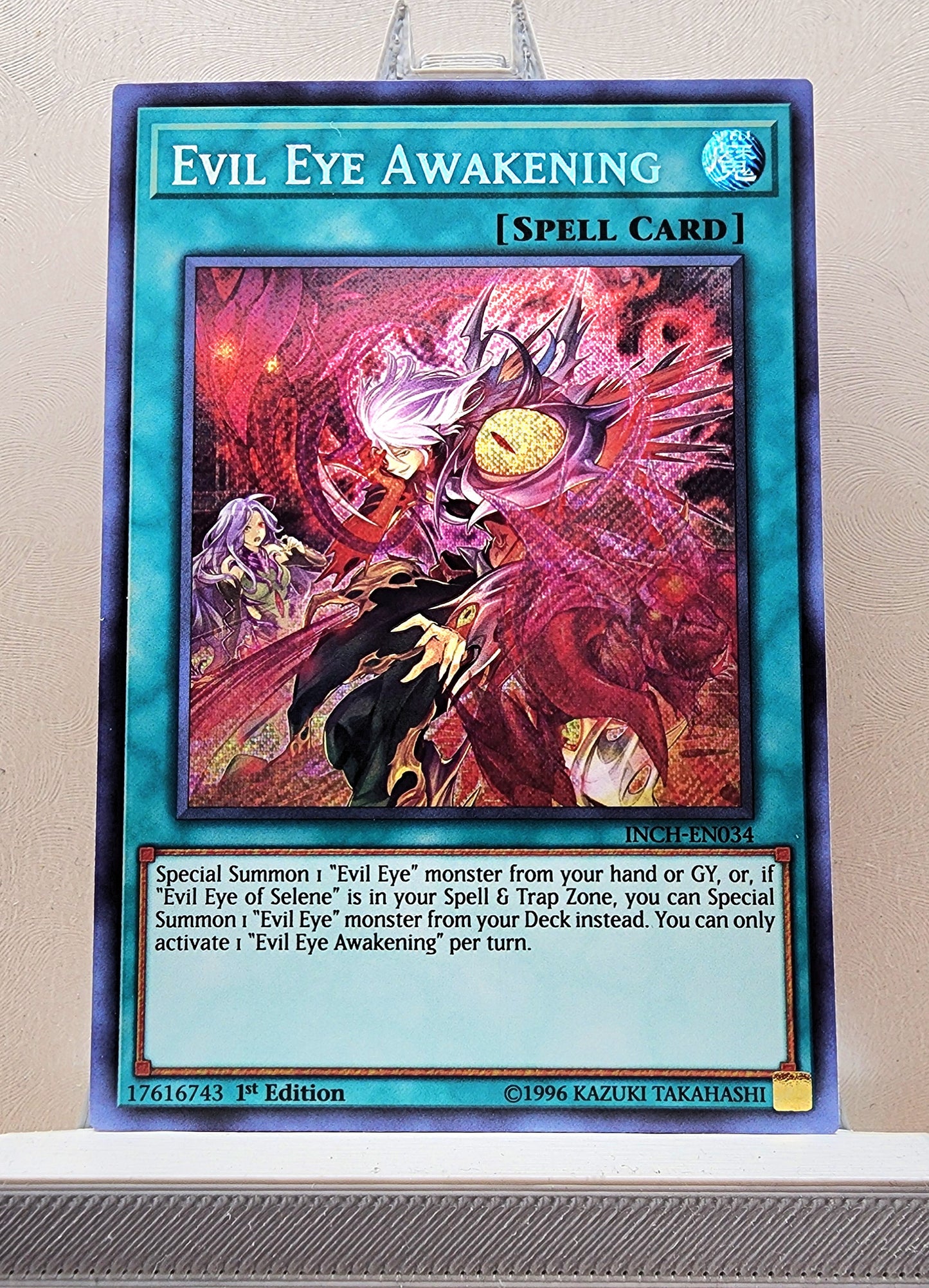 Yugioh! 1x Evil Eye Awakening (INCH - Secret Rare) 1st Edition