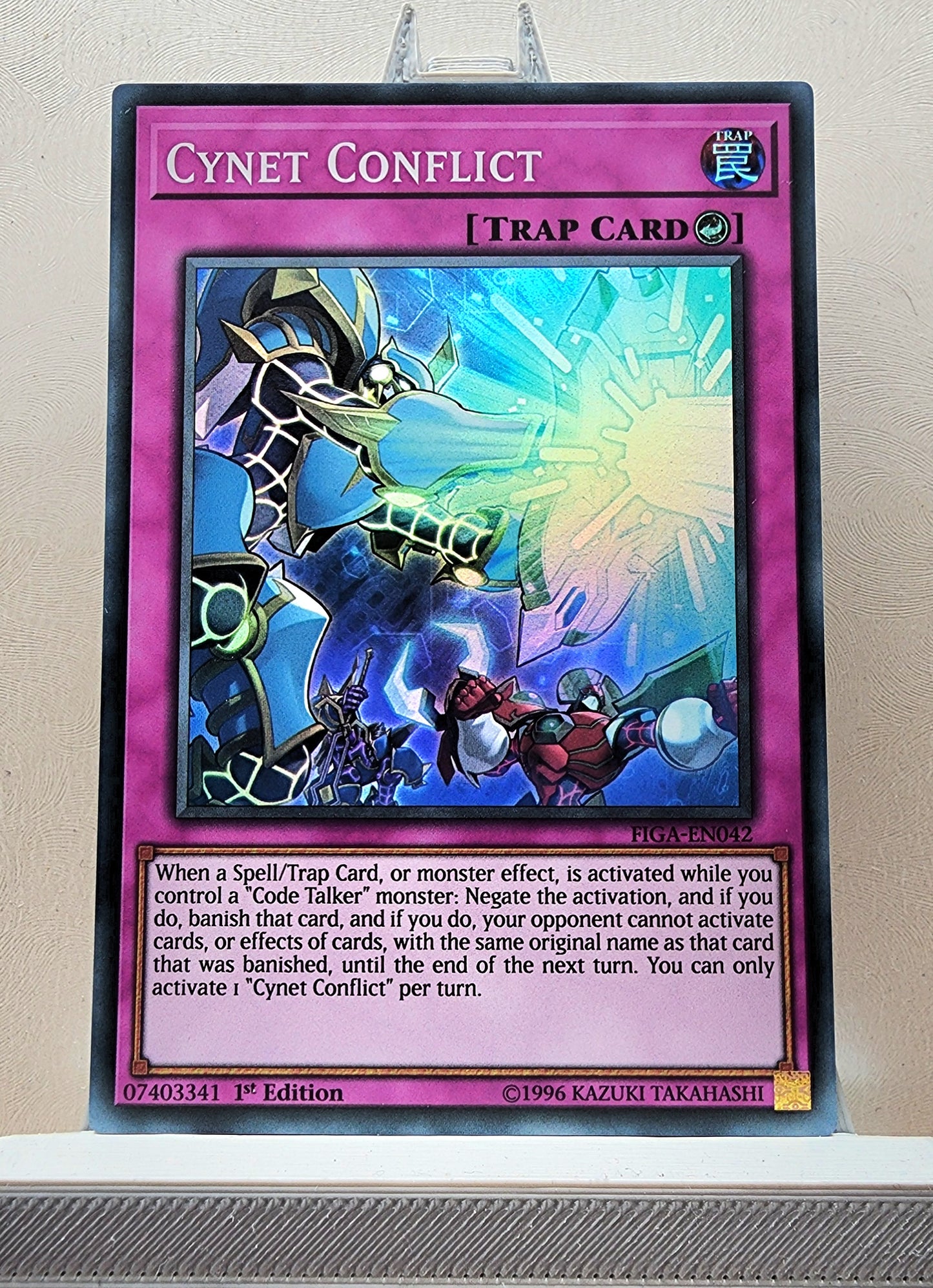 Yugioh! 1x Cynet Conflict (FIGA - Super Rare) 1st Edition