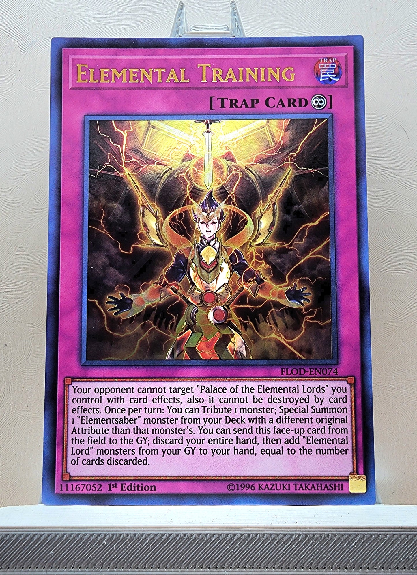 Yugioh! 1x Elemental Training (FLOD - Ultra Rare) 1st/Unli Edition