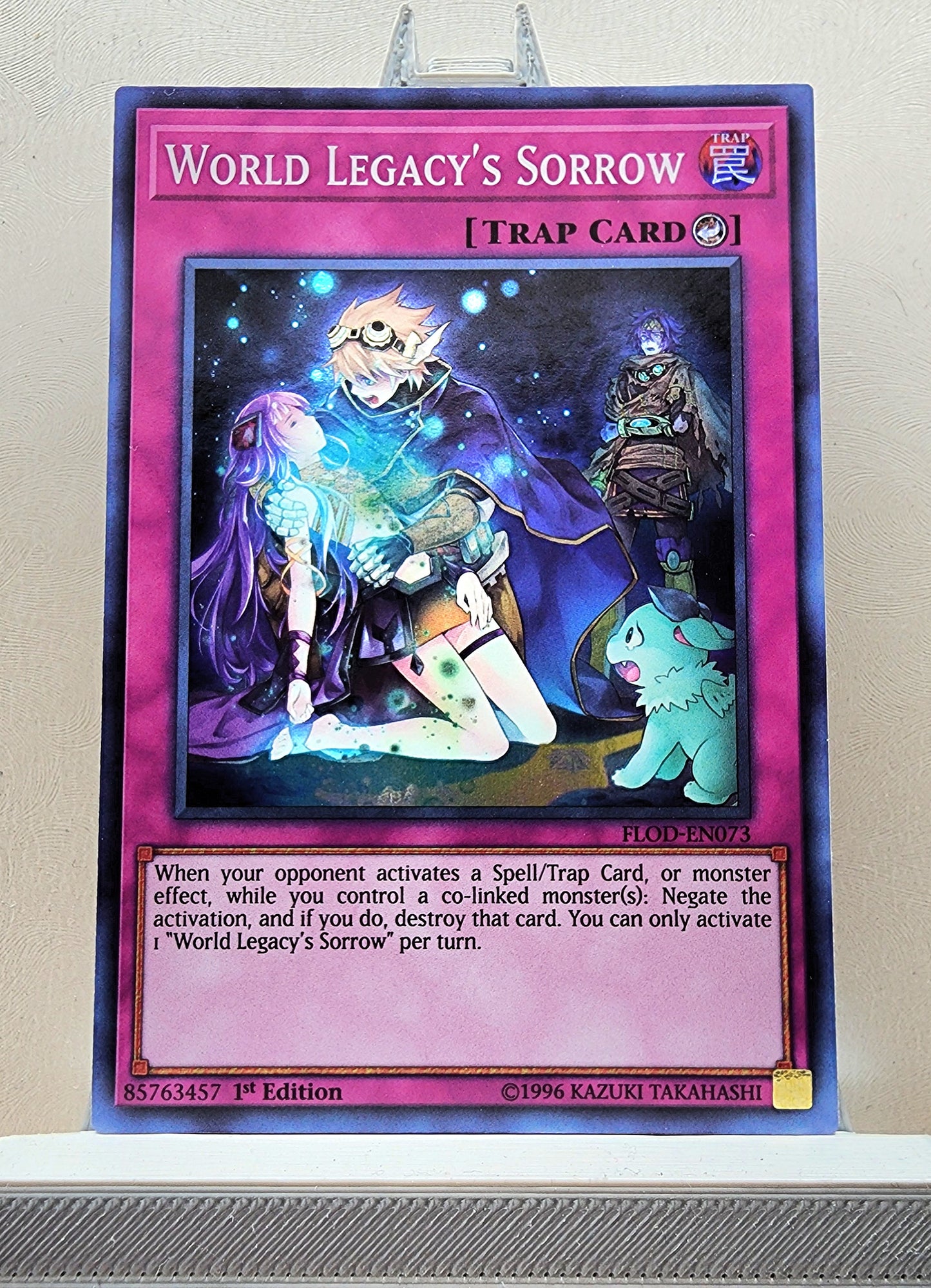 Yugioh! 1x World Legacy's Sorrow (FLOD - Super Rare) 1st/Unli Edition