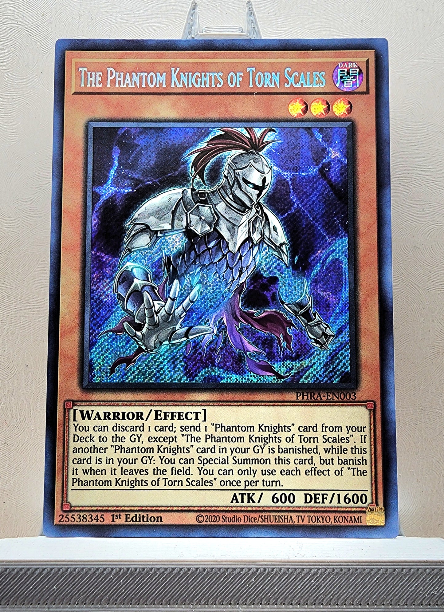 Yugioh! 1x The Phantom Knights of Torn Scales (PHRA - Secret Rare) 1st Edition