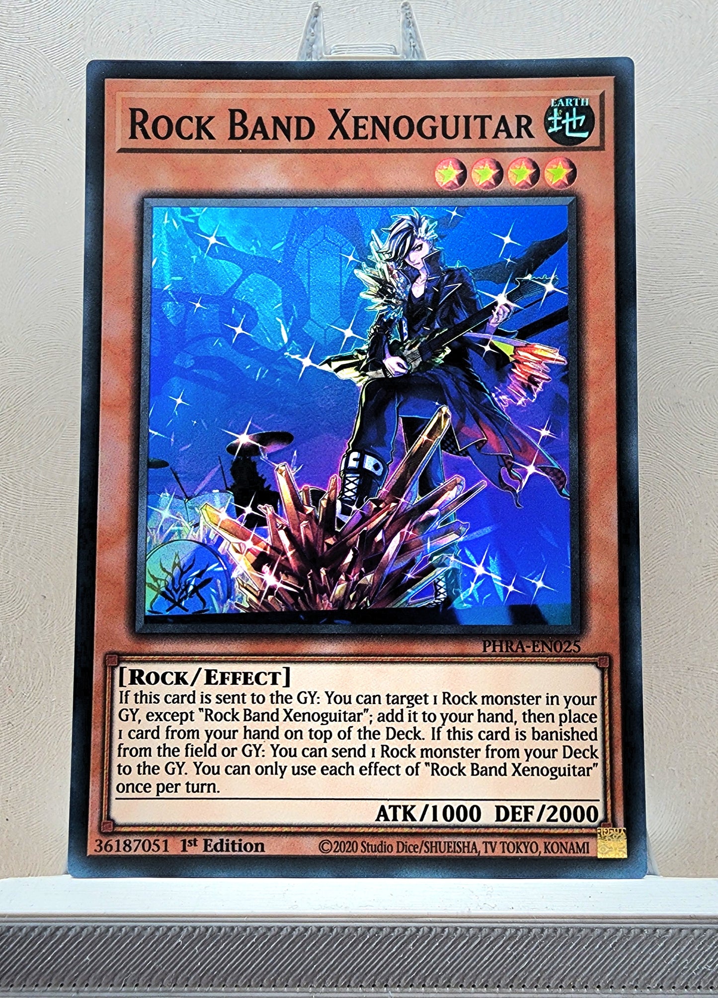Yugioh! 1x Rock Band Xenoguitar (PHRA - Super Rare) 1st Edition