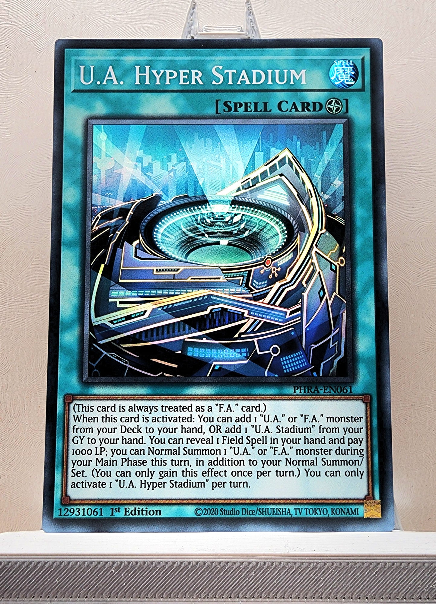 Yugioh! 1x U.A. Hyper Stadium (PHRA - Super Rare) 1st Edition