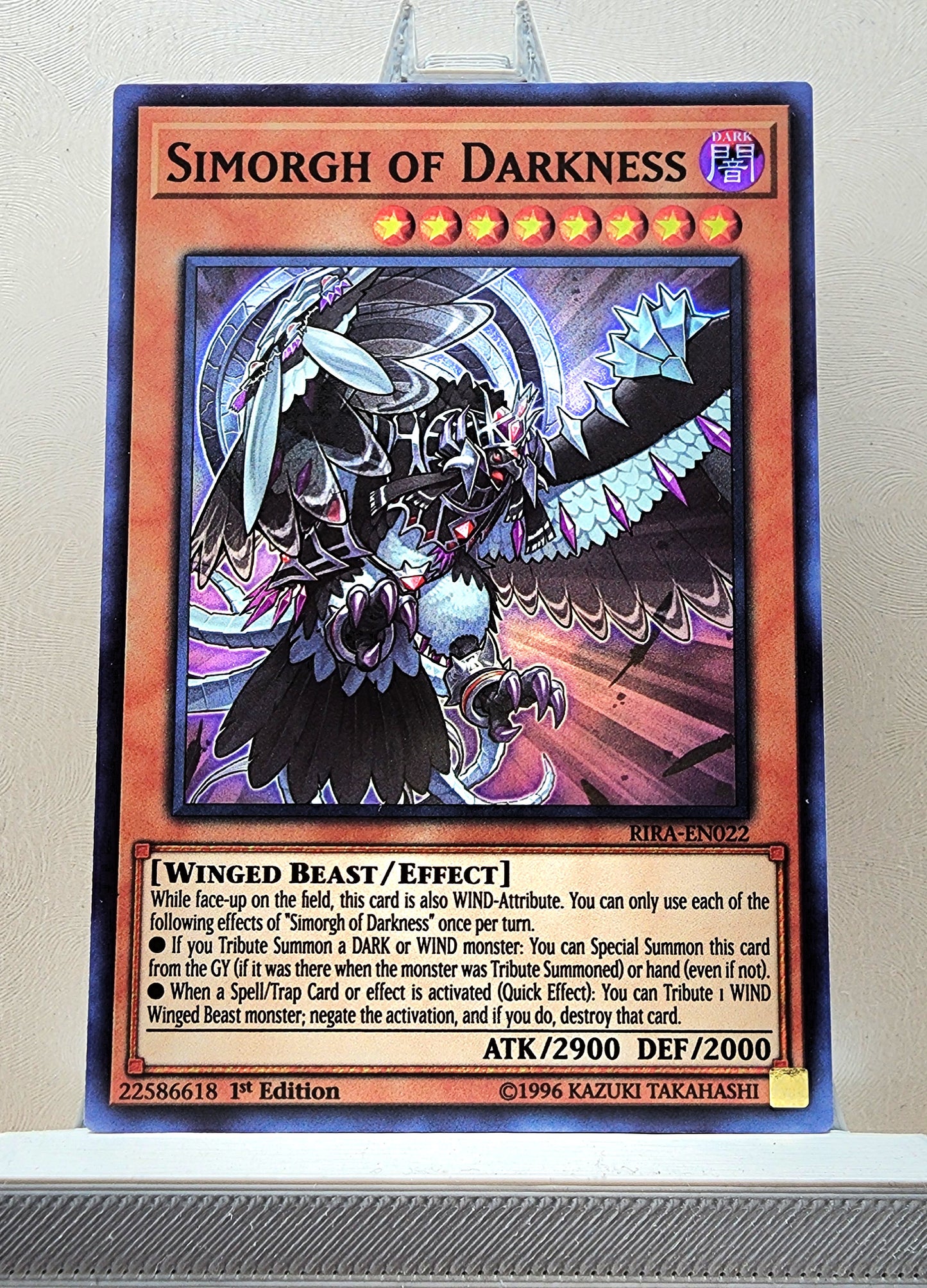 Yugioh! 1x Simorgh of Darkness (RIRA - Super Rare) 1st Edition