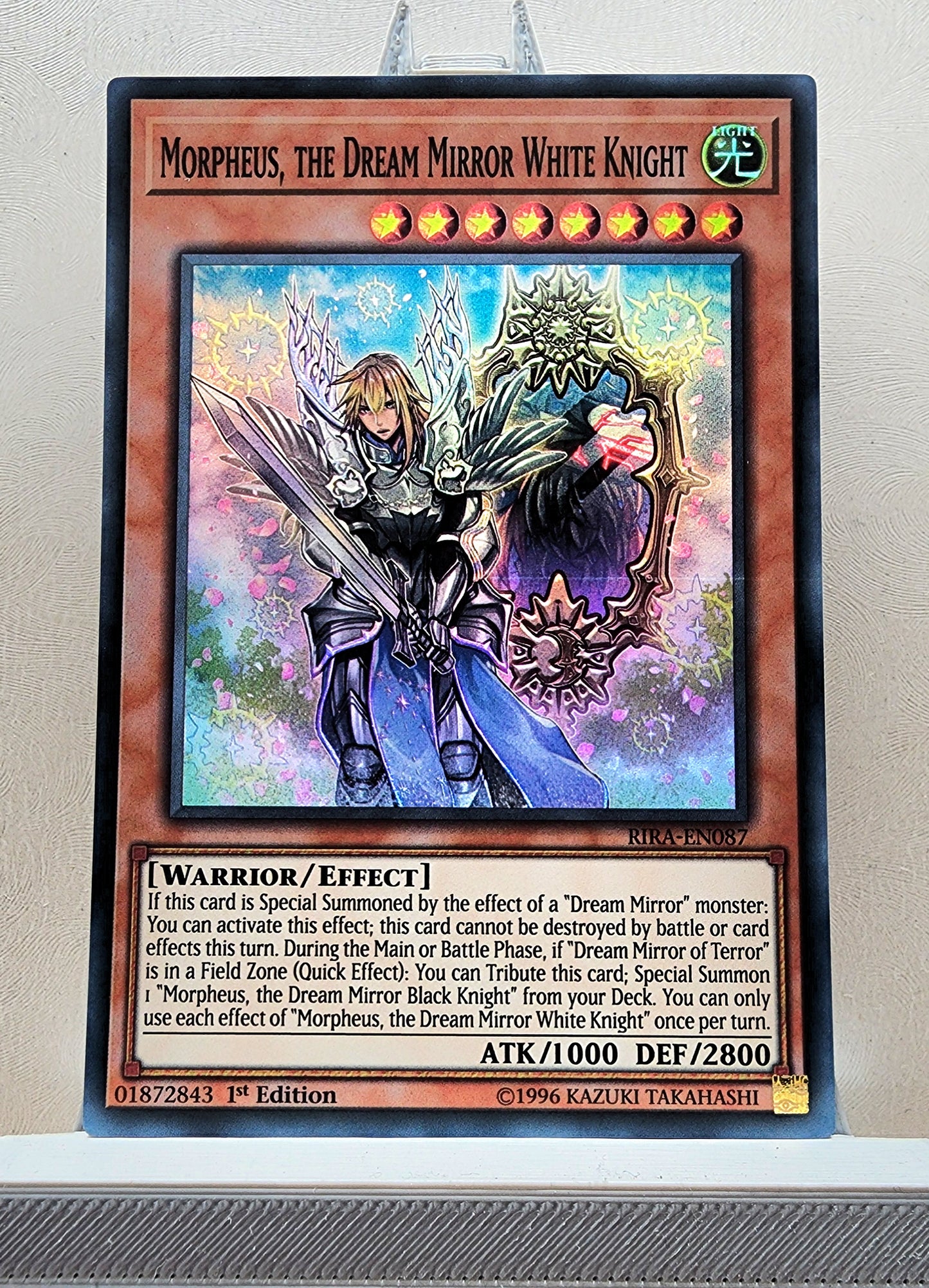 Yugioh! 1x Morpheus, the Dream Mirror White Knight (RIRA - Super Rare) 1st/Unli Edition
