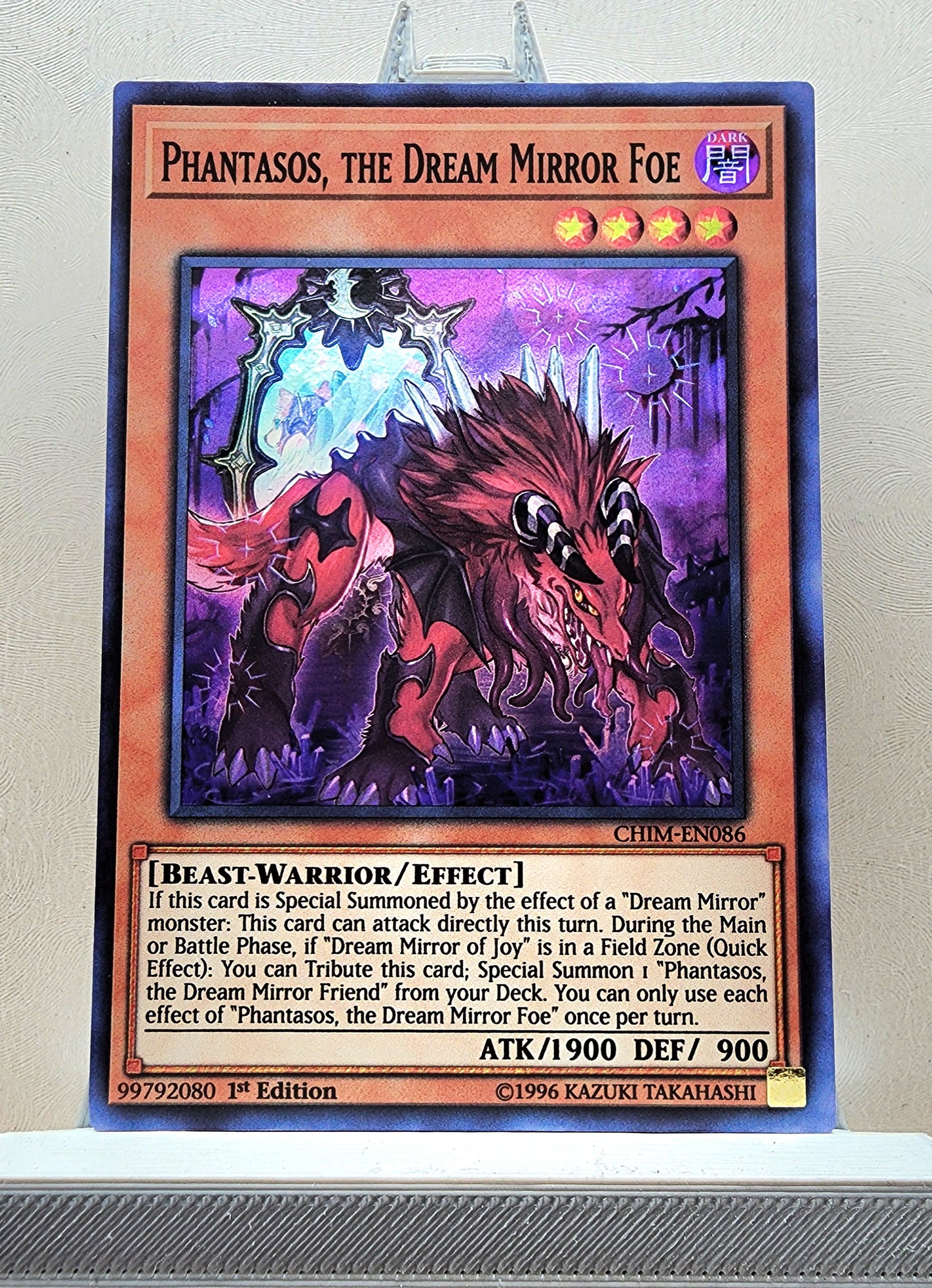 Yugioh! 1x Phantasos, the Dream Mirror Foe (CHIM - Super Rare) 1st/Unli Edition