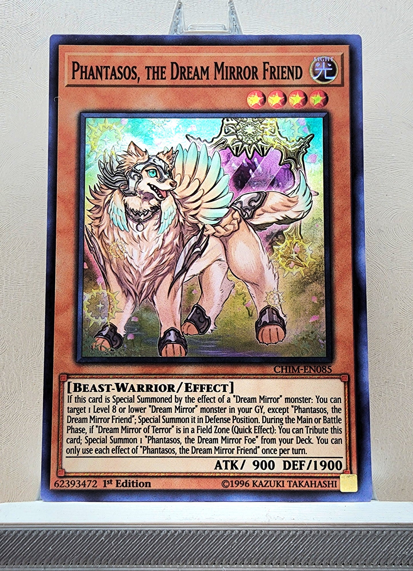Yugioh! 1x Phantasos, the Dream Mirror Friend (CHIM - Super Rare) 1st/Unli Edition
