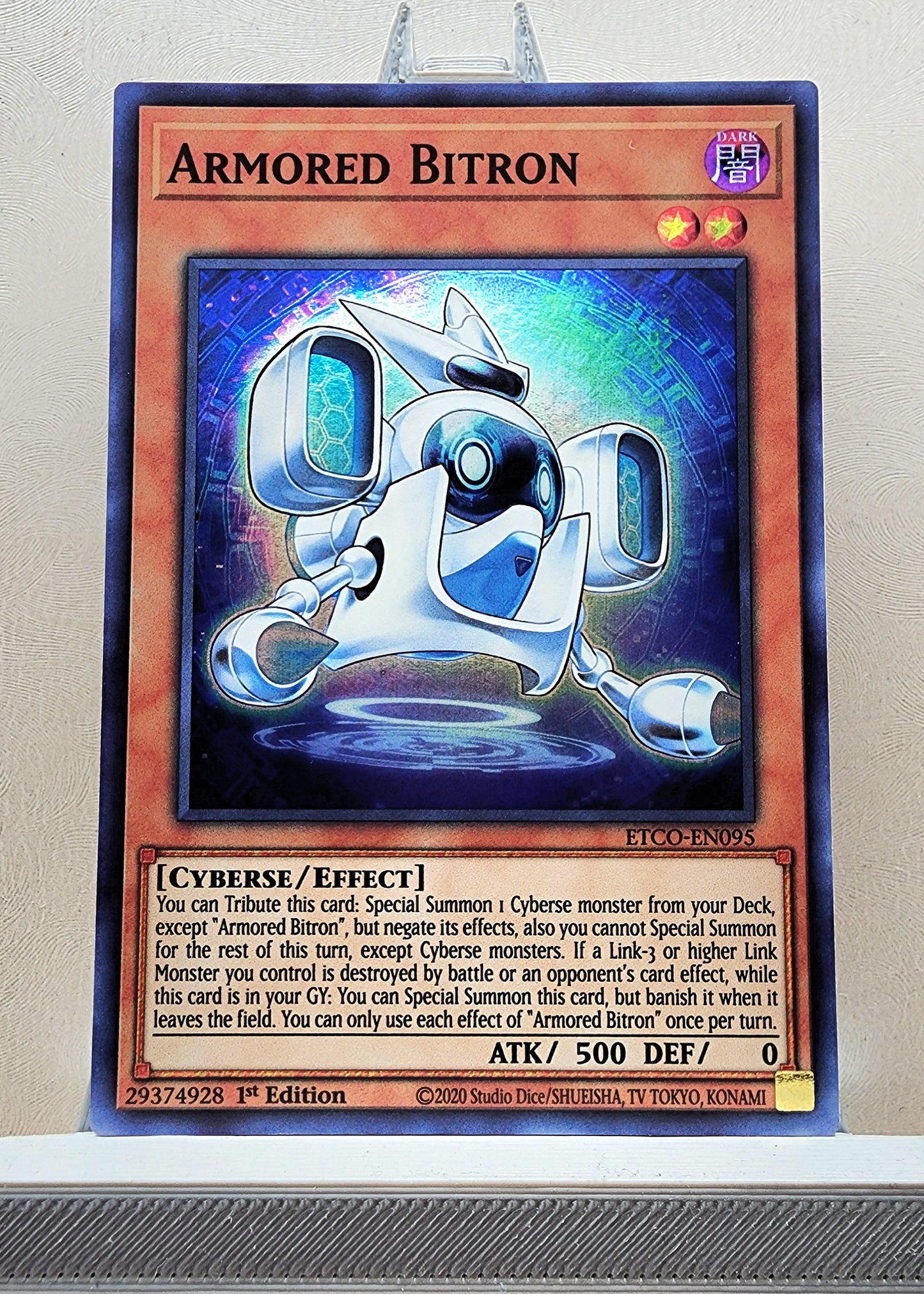 Yugioh! 1x Armored Bitron (ETCO - Super Rare) 1st Edition
