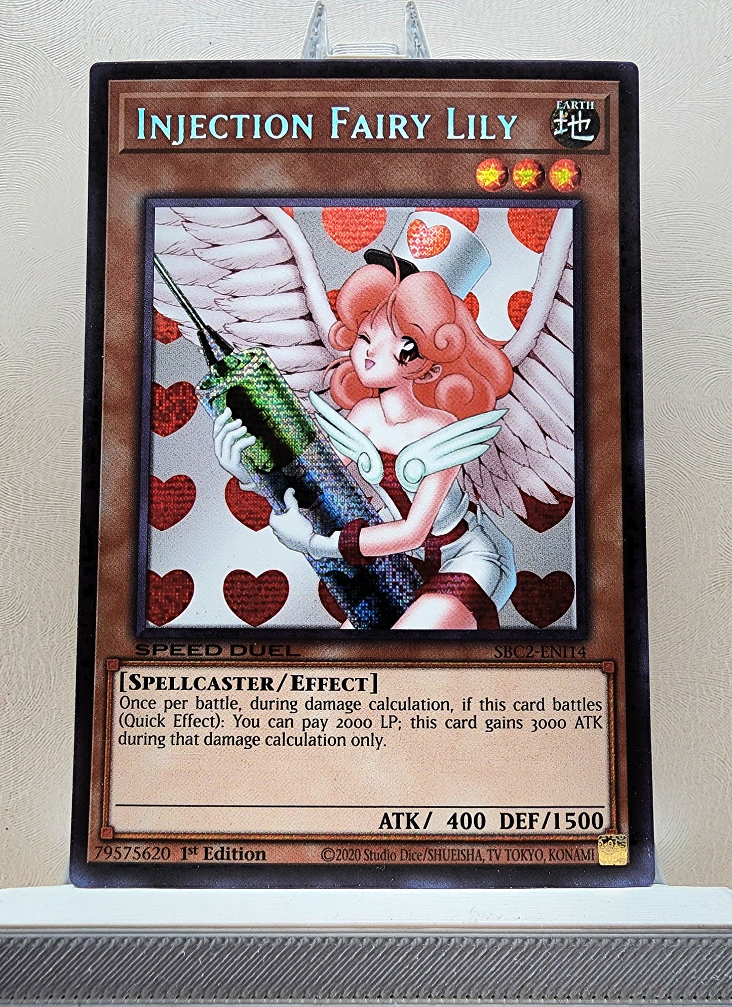 Yugioh! 1x Injection Fairy Lily (SBC2 - Prismatic Secret Rare) 1st Edition