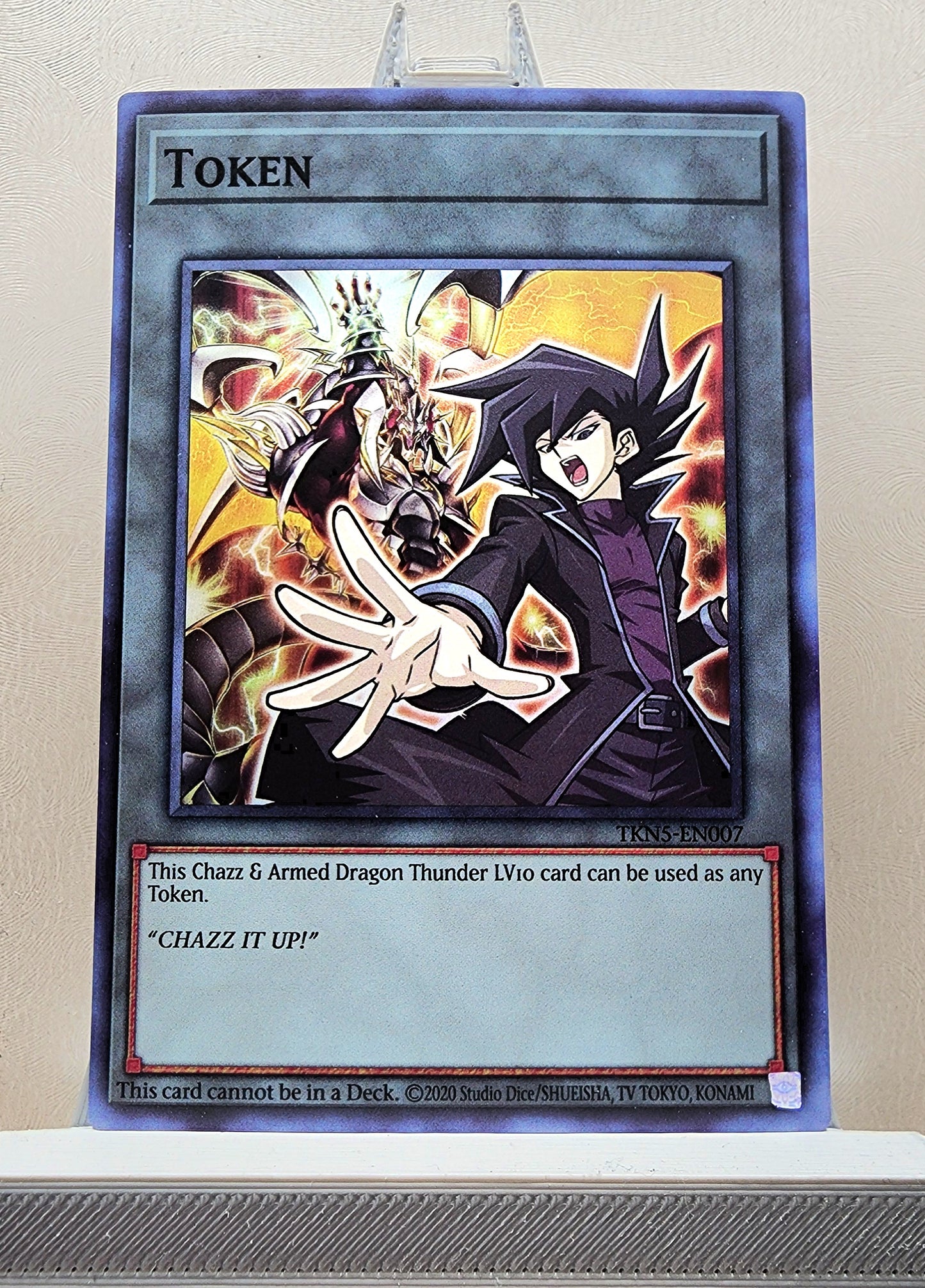 Yugioh! 1x Chazz & Armed Dragon Thunder LV10 Token (TKN5 - Super Rare) Unli Edition