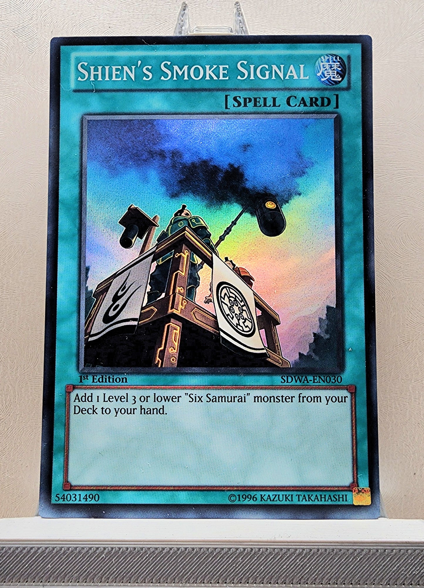 Yugioh! 1x Shien's Smoke Signal (SDWA - Super Rare) 1st Edition
