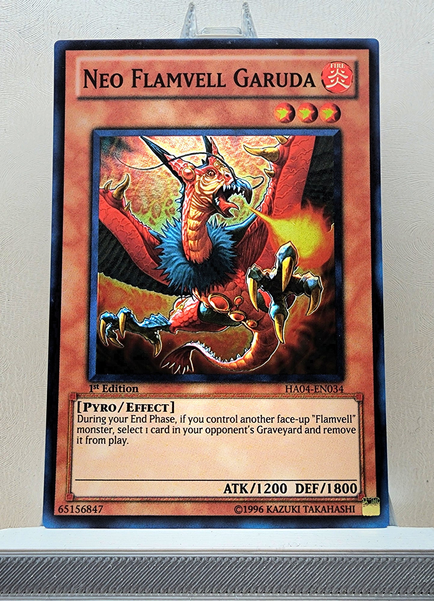 Yugioh! 1x Neo Flamvell Garuda (HA04 - Super Rare) 1st Edition