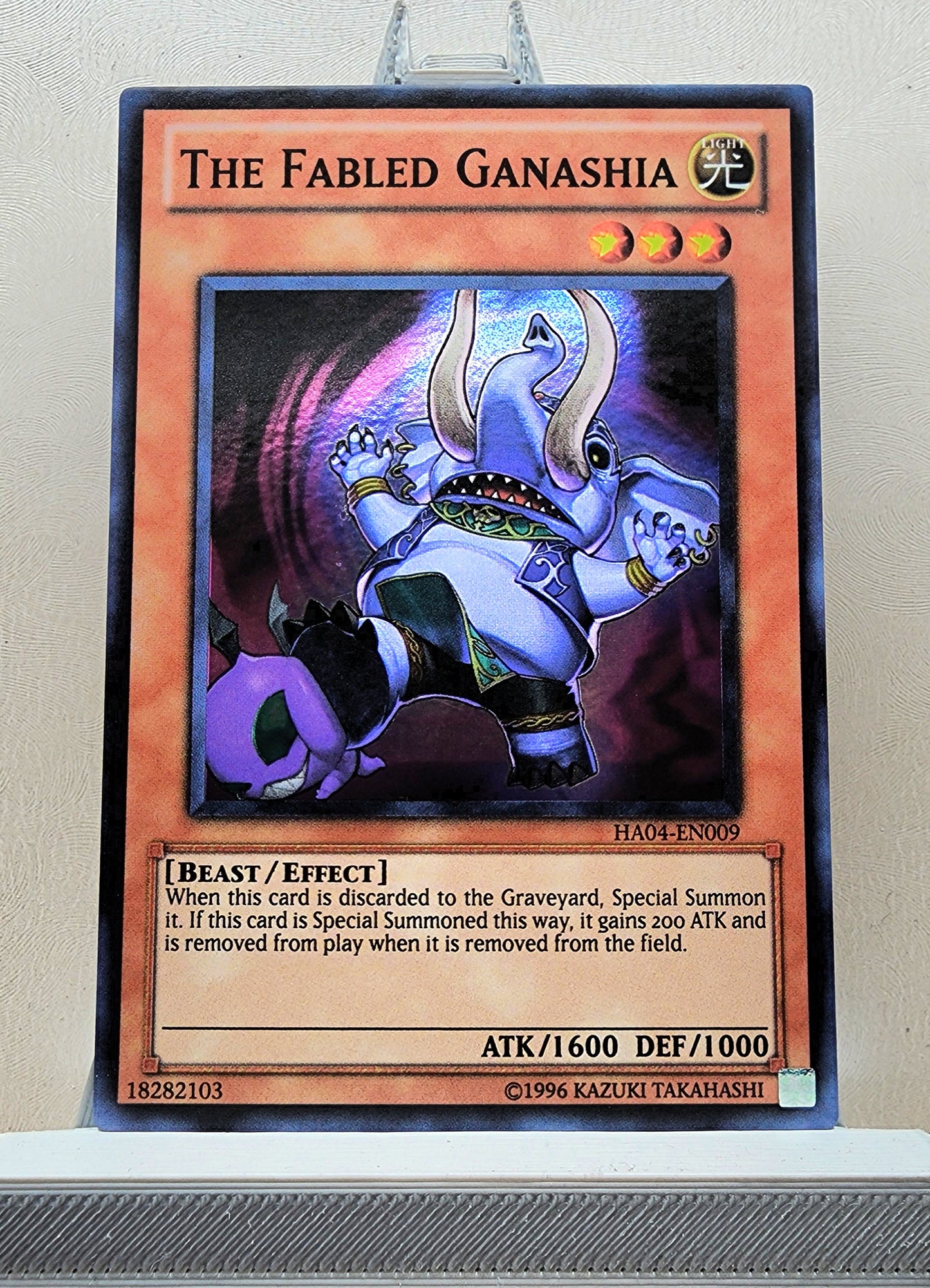 Yugioh! 1x The Fabled Ganashia (HA04 - Super Rare) 1st/Unli Edition