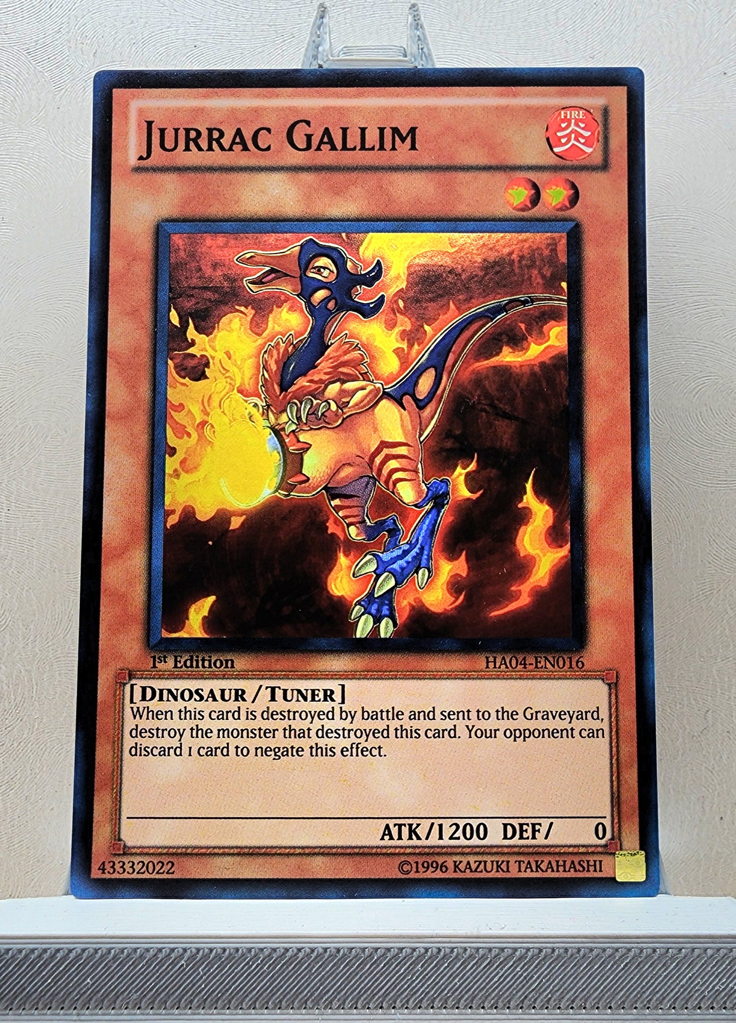 Yugioh! 1x Jurrac Gallim (HA04 - Super Rare) 1st Edition