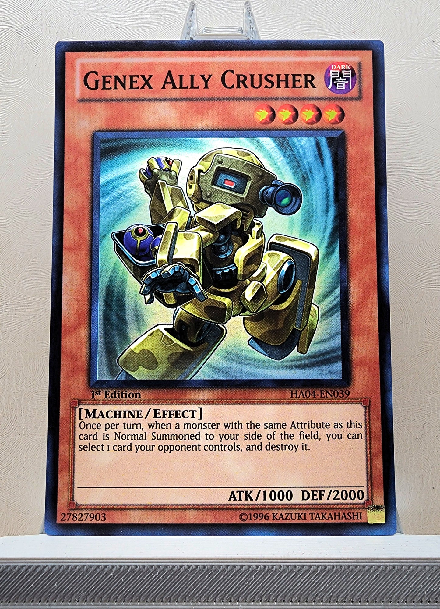 Yugioh! 1x Genex Ally Crusher (HA04 - Super Rare) 1st/Unli Edition
