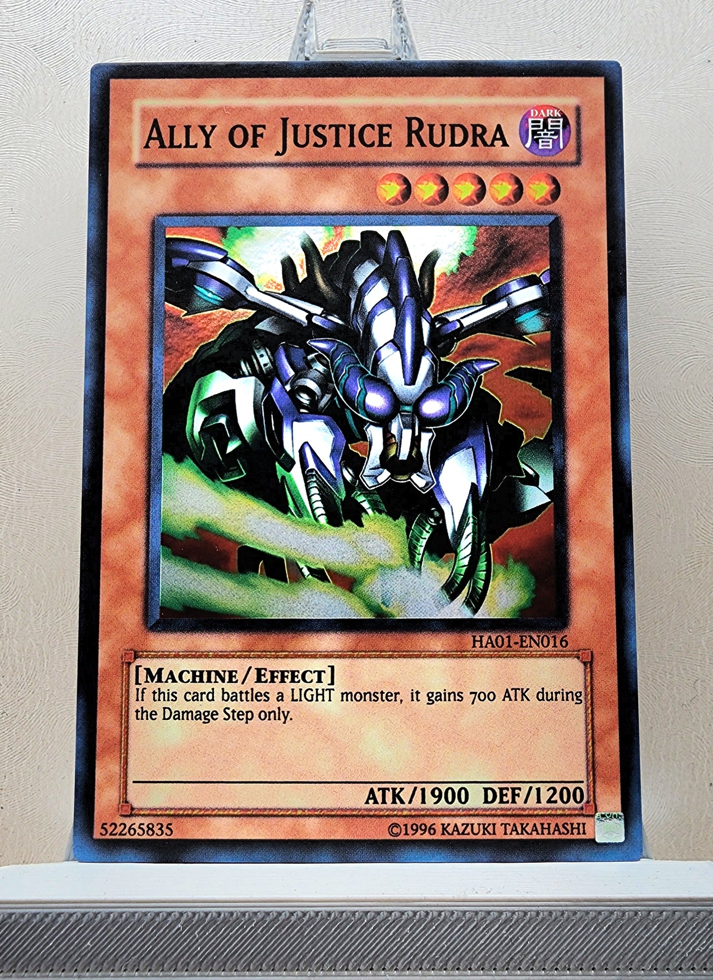 Yugioh! 1x Ally of Justice Rudra (HA01 - Super Rare) 1st/Unli Edition