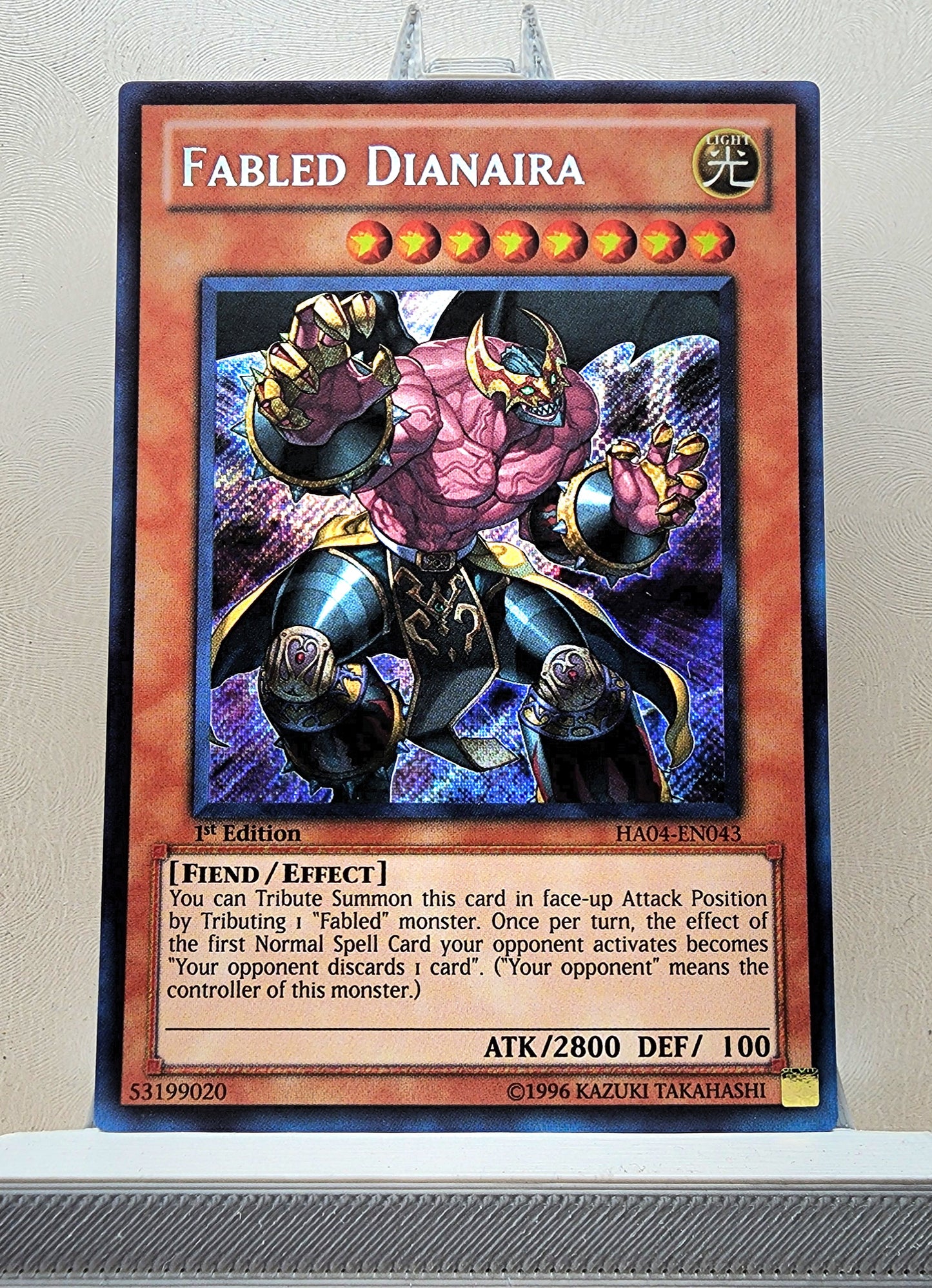 Yugioh! 1x Fabled Dianaira (HA04 - Secret Rare) 1st Edition