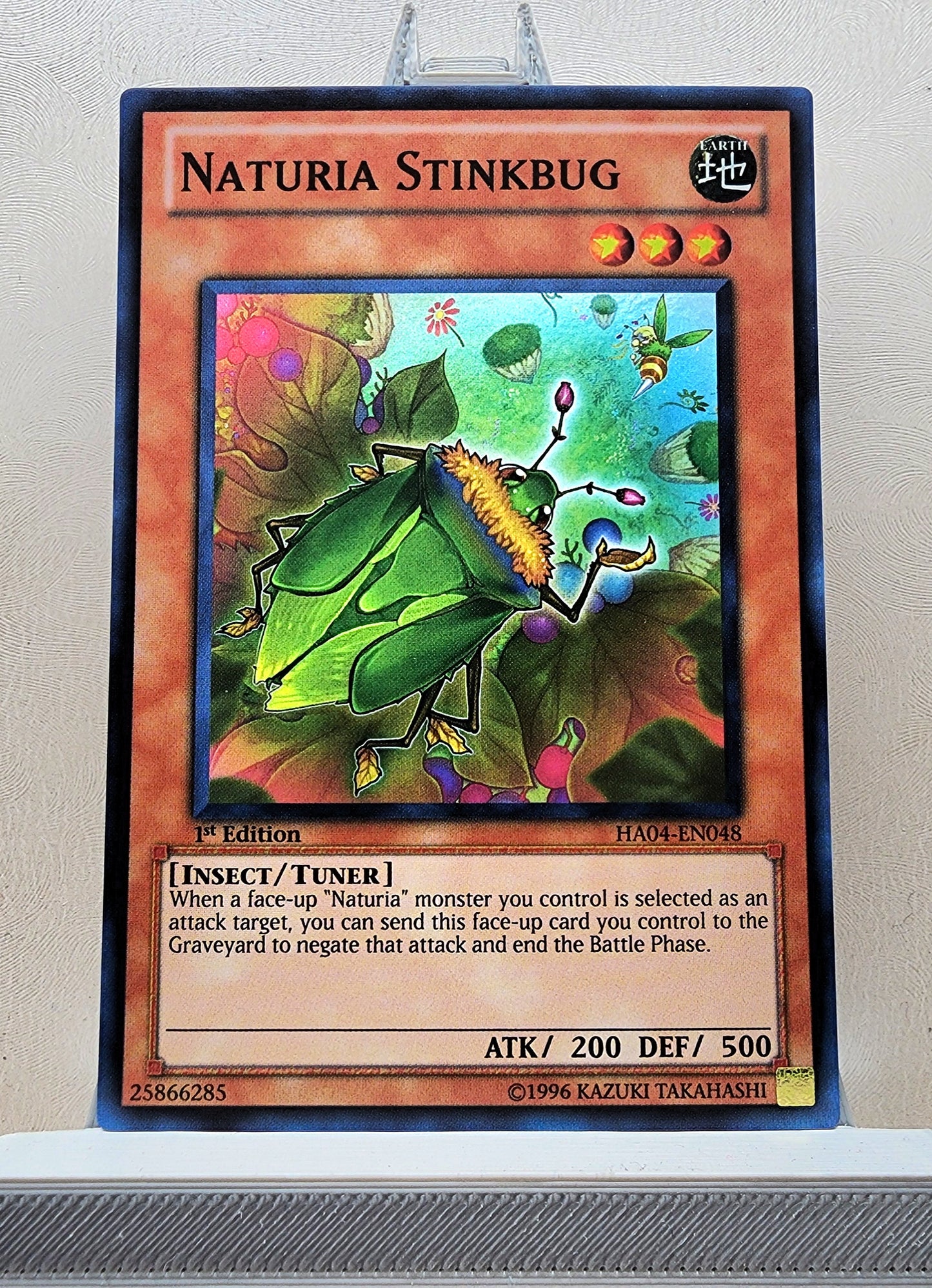 Yugioh! 1x Naturia Stinkbug (HA04 - Super Rare) 1st Edition