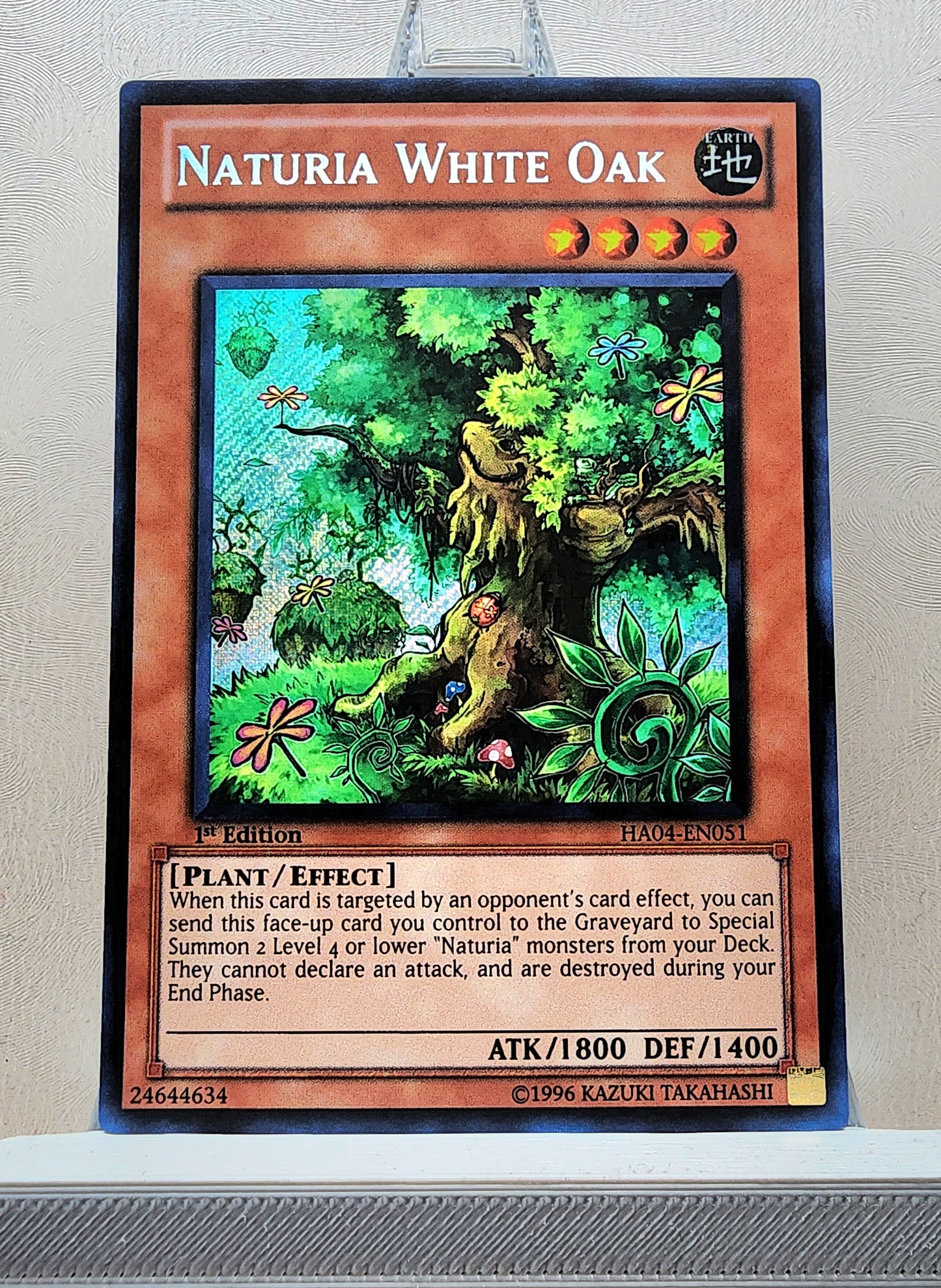 Yugioh! 1x Naturia White Oak (HA04 - Secret Rare) 1st Edition