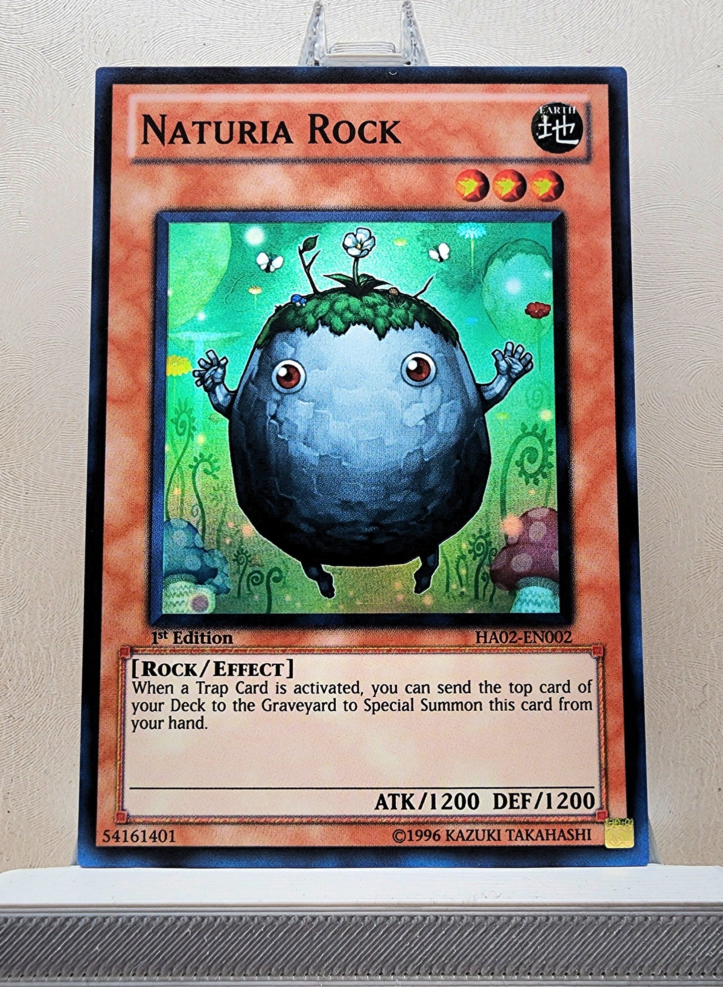 Yugioh! 1x Naturia Rock (HA02 - Super Rare) 1st Edition