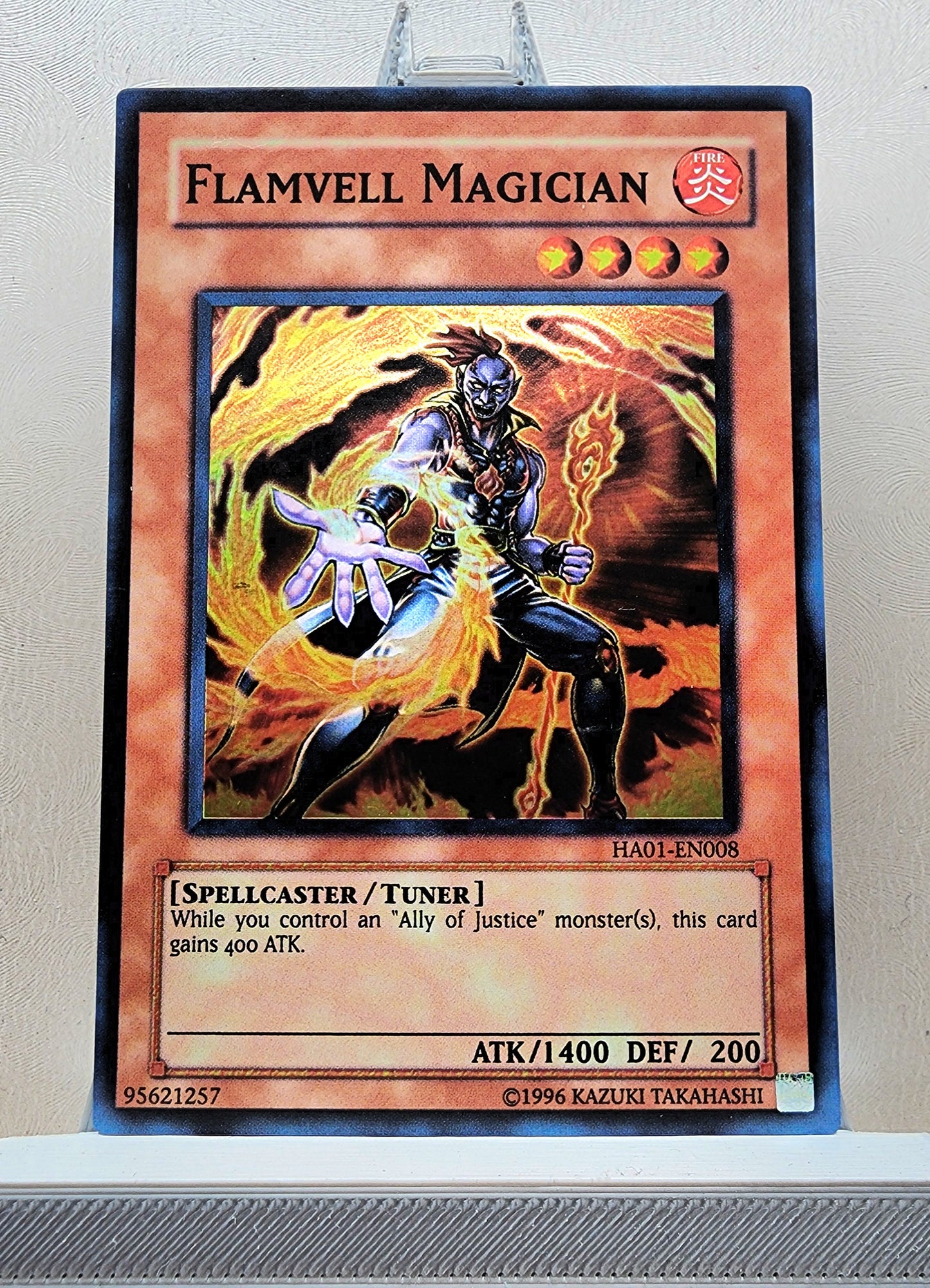 Yugioh! 1x Flamvell Magician (HA01 - Super Rare) 1st/Unli Edition
