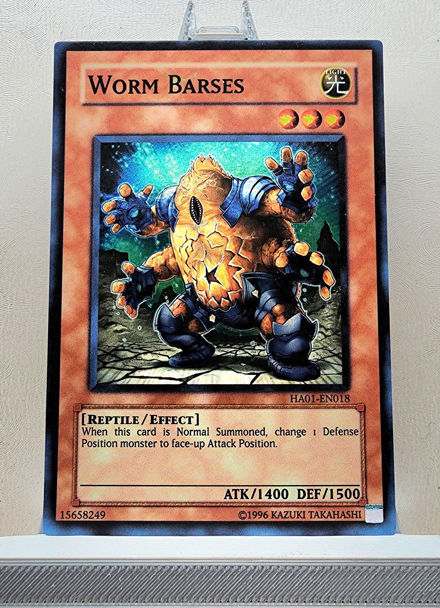 Yugioh! 1x Worm Barses (HA01 - Super Rare) 1st/Unli Edition
