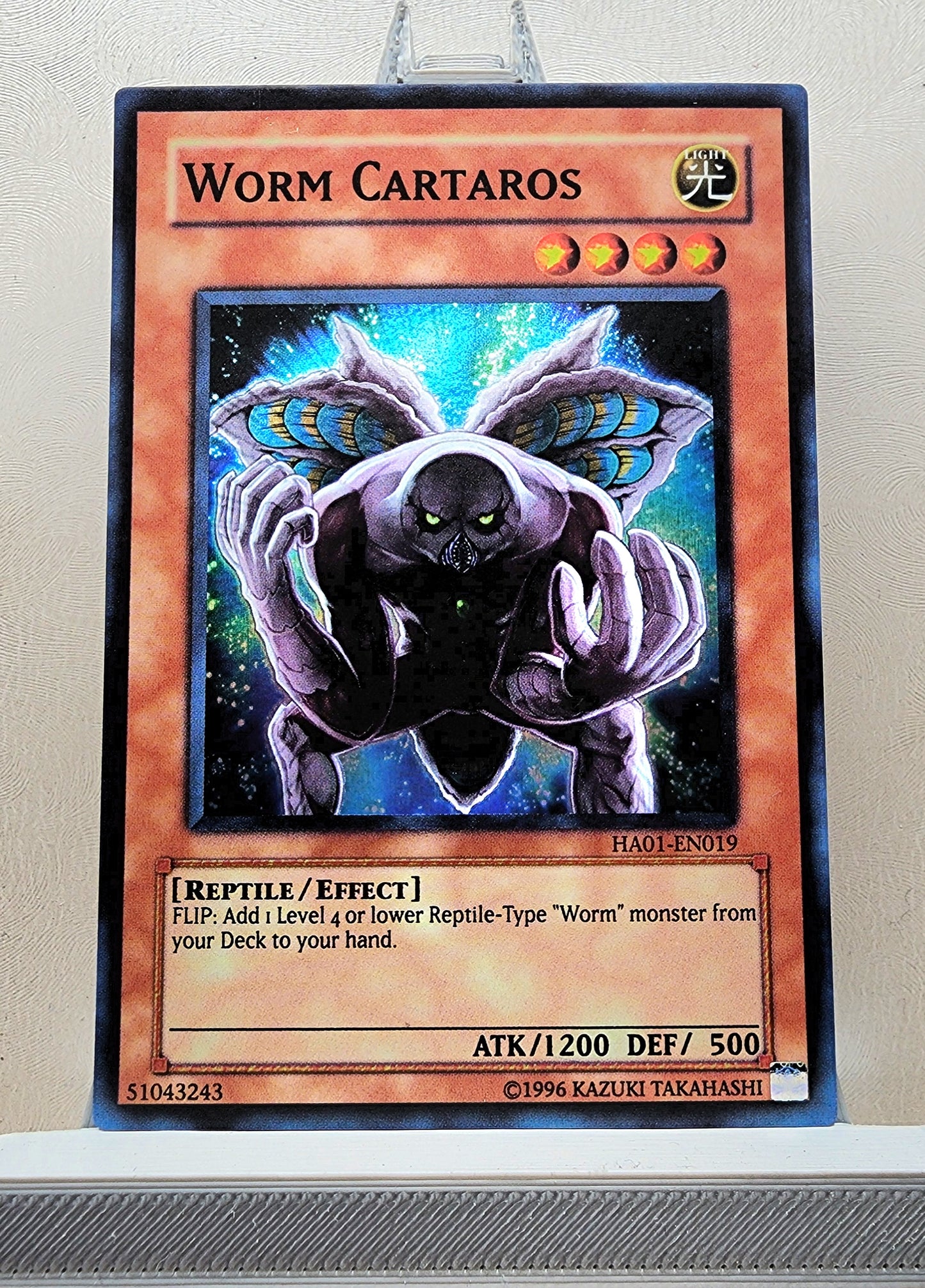 Yugioh! 1x Worm Cartaros (HA01 - Super Rare) 1st/Unli Edition