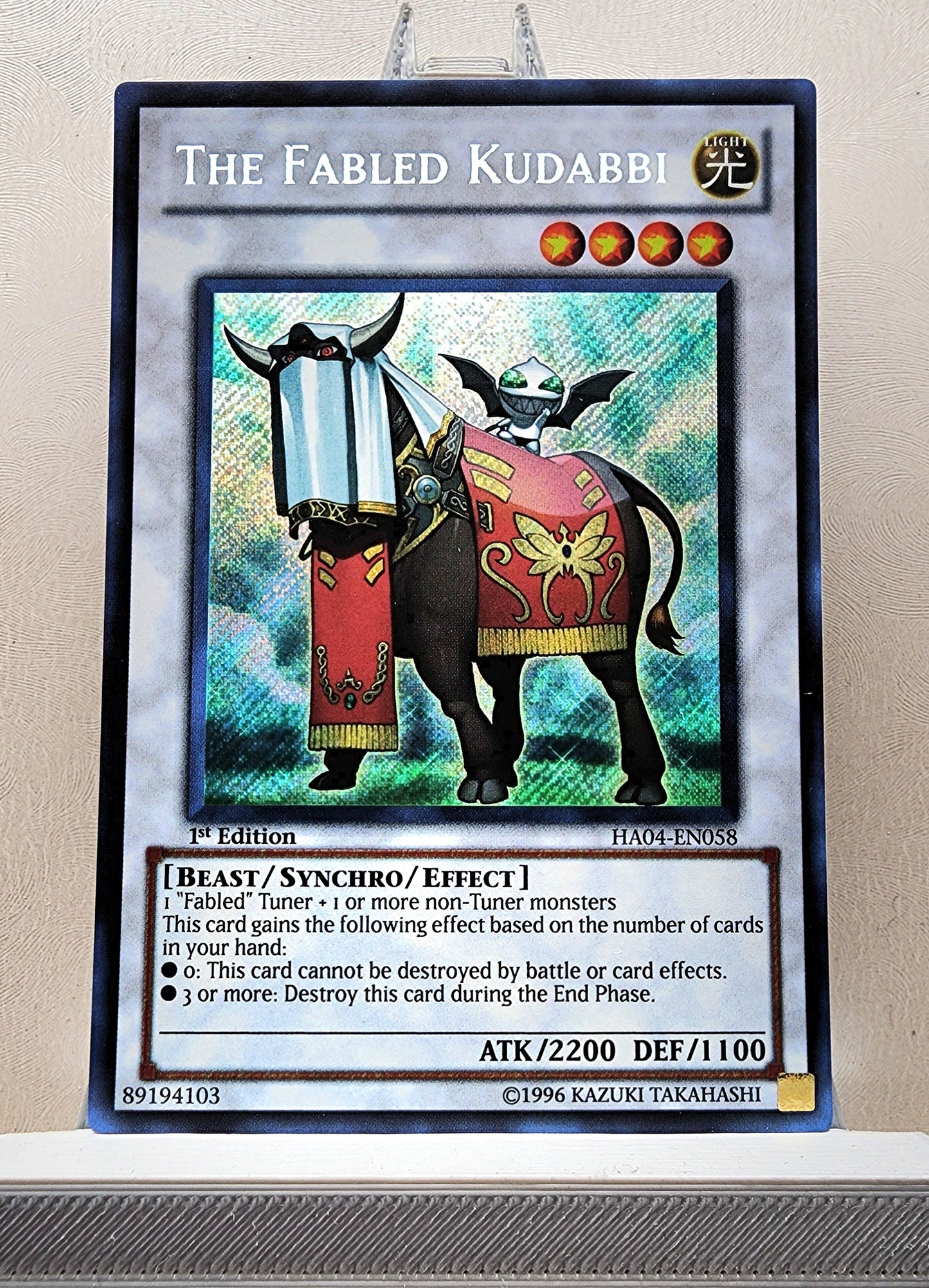 Yugioh! 1x The Fabled Kudabbi (HA04 - Secret Rare) 1st Edition