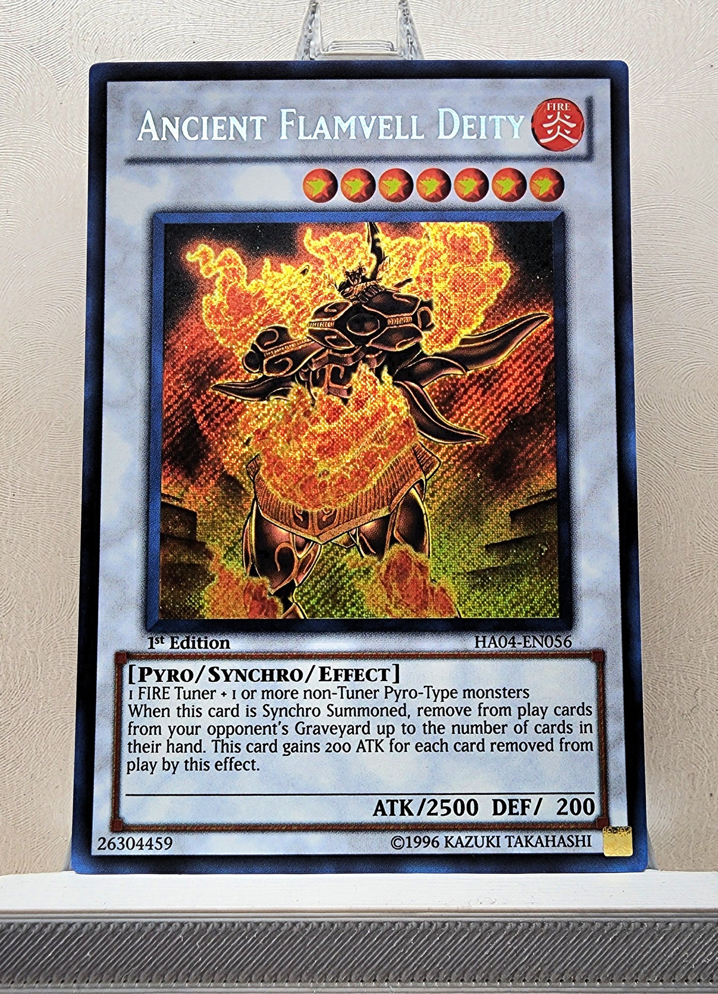Yugioh! 1x Ancient Flamvell Deity (HA04 - Secret Rare) 1st Edition
